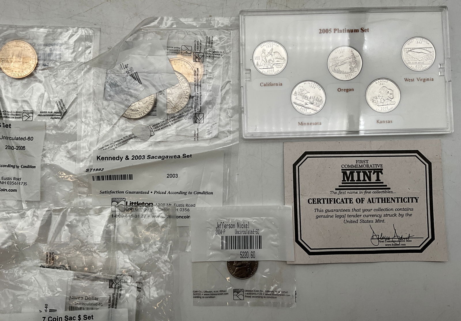 US 2000-2006 Uncirculated Coin Collection, Base Metal - 2