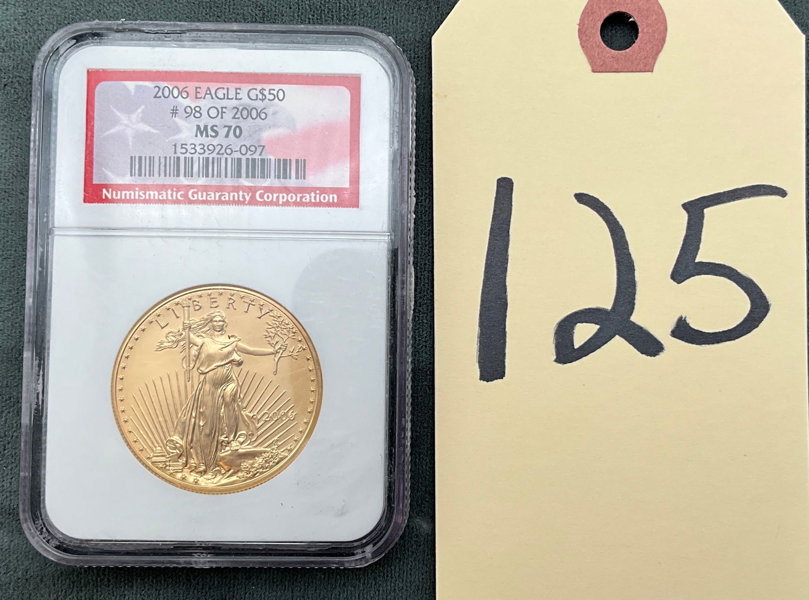 US 2006 $50 American Gold Eagle, Gold, NGC MS 70 (1 of 5)