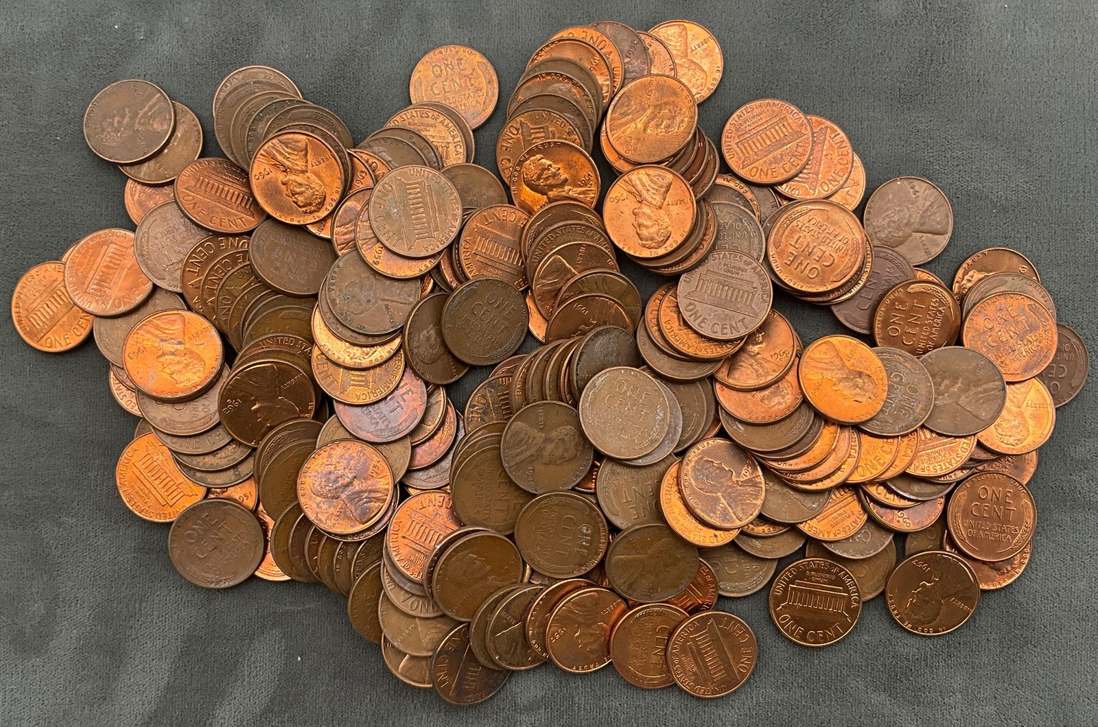 US 1909-1969 Lincoln Cents, Copper, 250 PCS - 2
