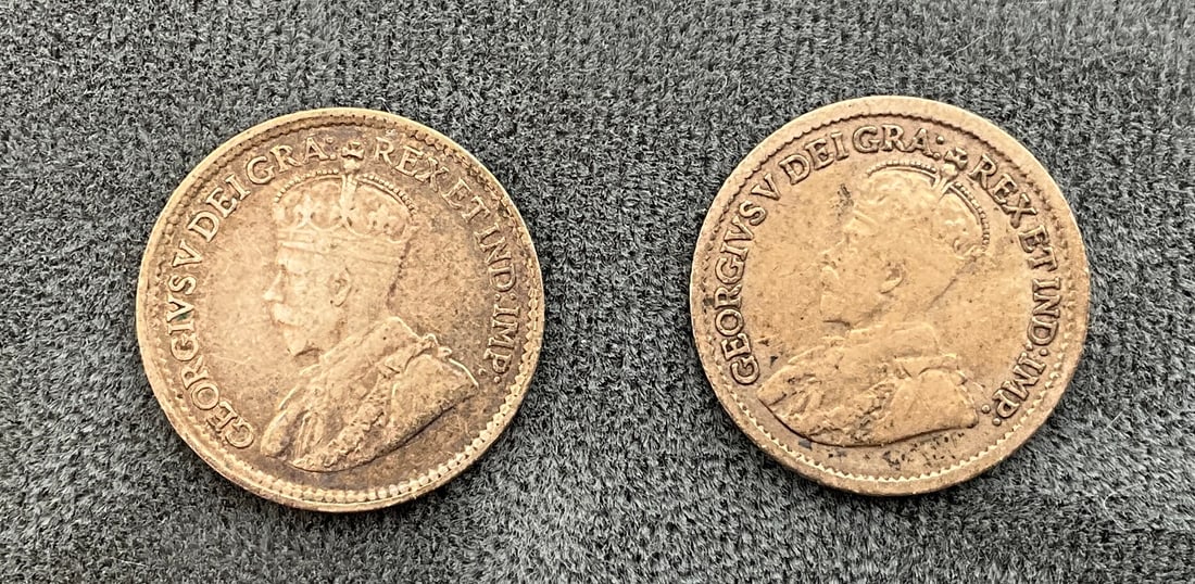 CA 1902-1919 5 Cents, Silver, KM-13/KM-22 - 4