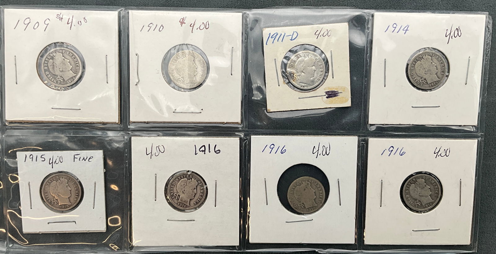 US 1909-1966 Barber Dime and Jefferson Nickel Lot, Silver and Cupronickel - 2