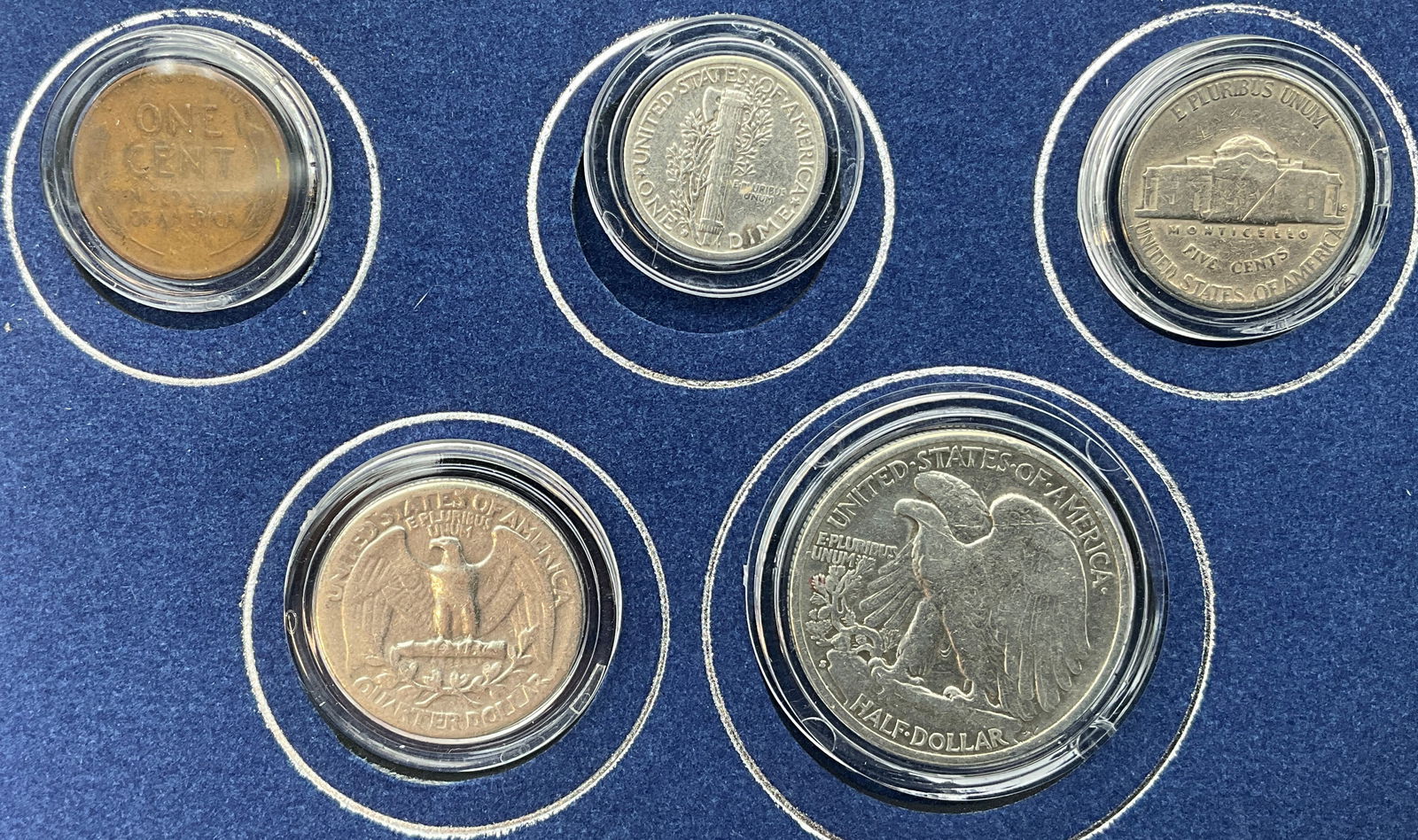 US 1940 Year Set and 250 PCS Wheat and Lincoln Cents, Mixed Metals - 3