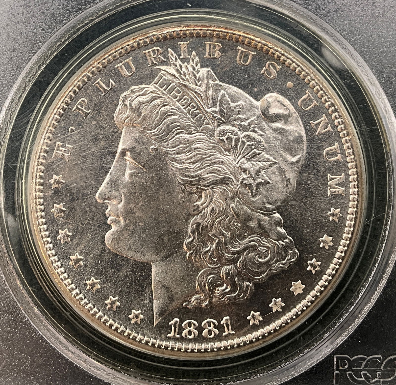 US 1881-S One Dollar, Silver, KM-110, PCGS MS66PL - 3
