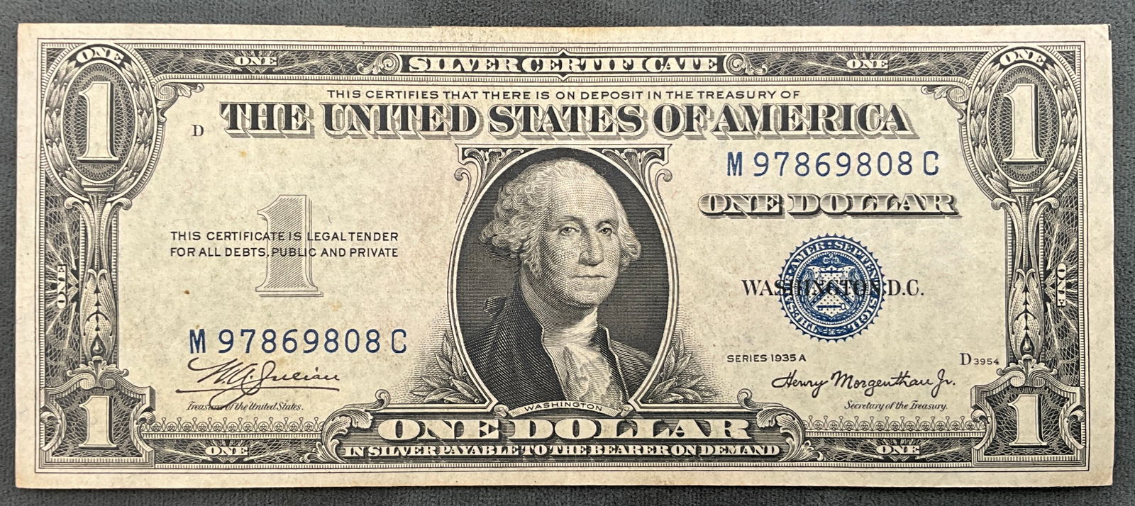US 1935 A $1 Silver Certificate, Fr. 1608 - 2