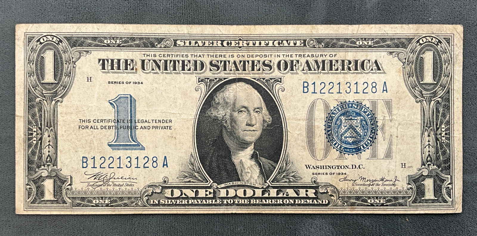 US 1934 $1 Silver Certificate, Fr. 1606 - 2