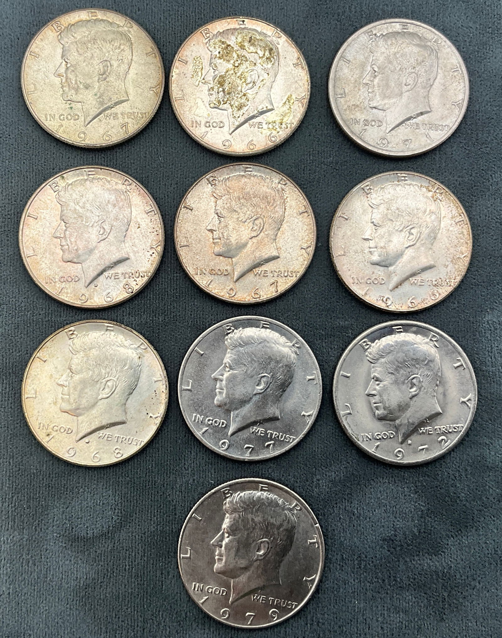 US 1966-1979 Kennedy Half Dollars, Silver/Clad, KM-202/202a - 2