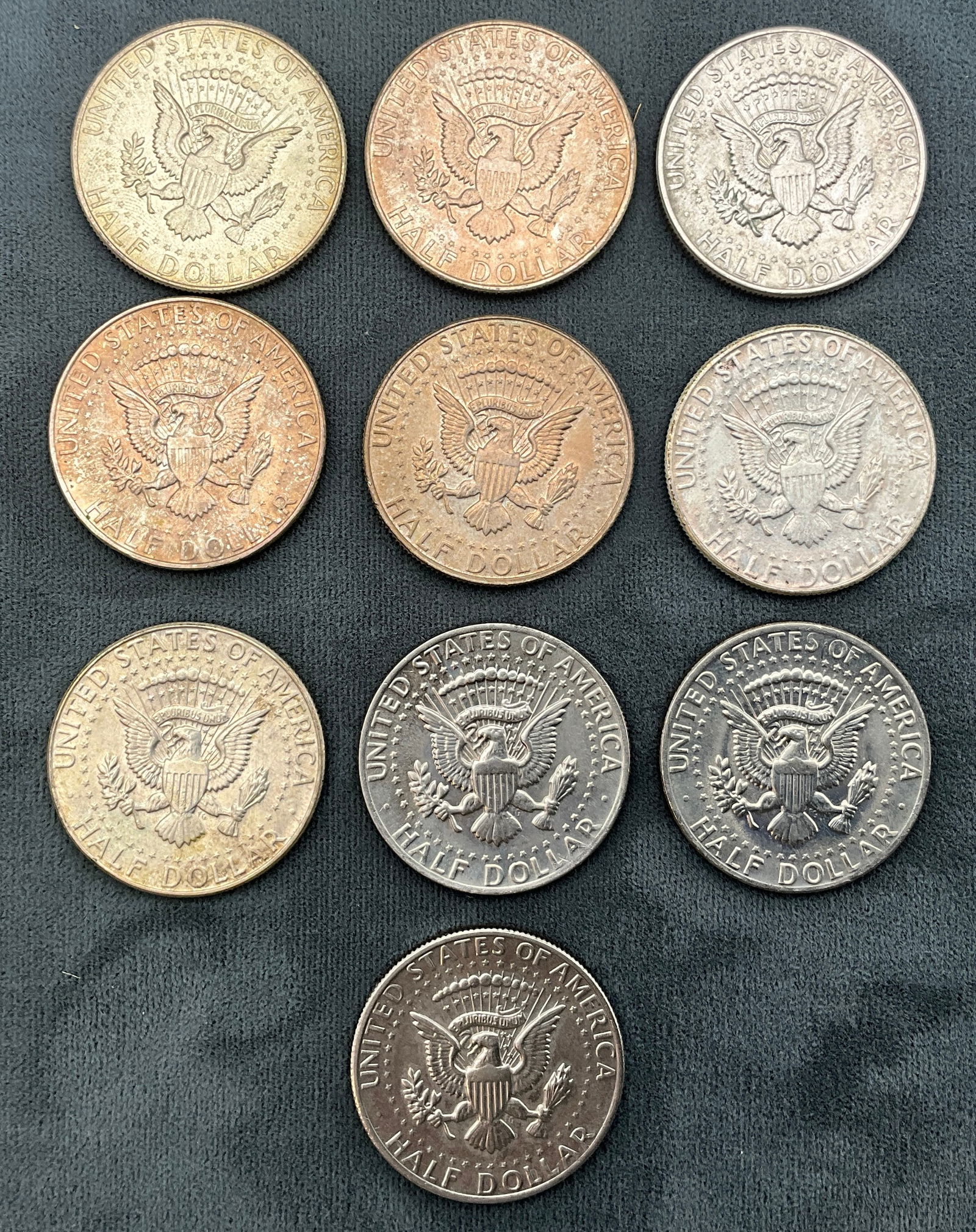 US 1966-1979 Kennedy Half Dollars, Silver/Clad, KM-202/202a - 3