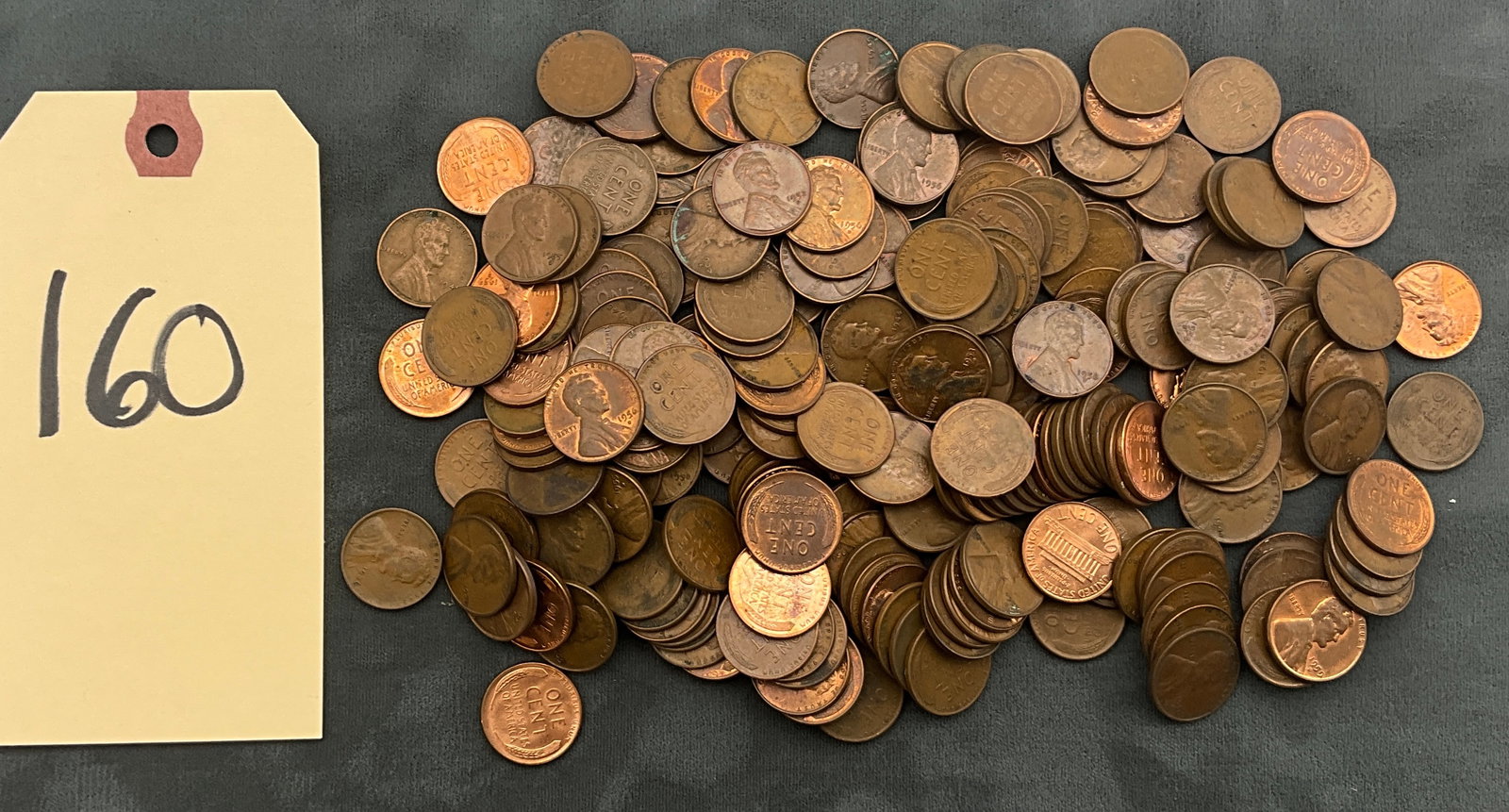 US 1909-1959 Lincoln and Whear Cents, Copper, KM-132/201, Lot of 250 (1 of 3)