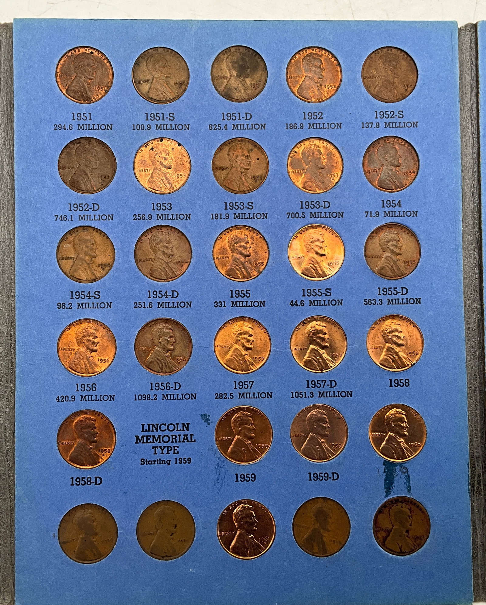 US 1941-1960s Lincoln Head Cent Collection, Bronze and Steel - 3