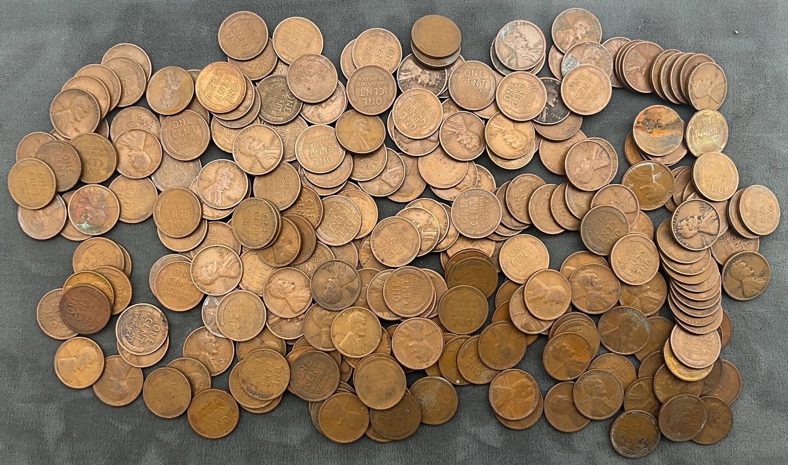 US 1909-1958 Lincoln Wheat Cent Collection, Copper, KM-132 - 3
