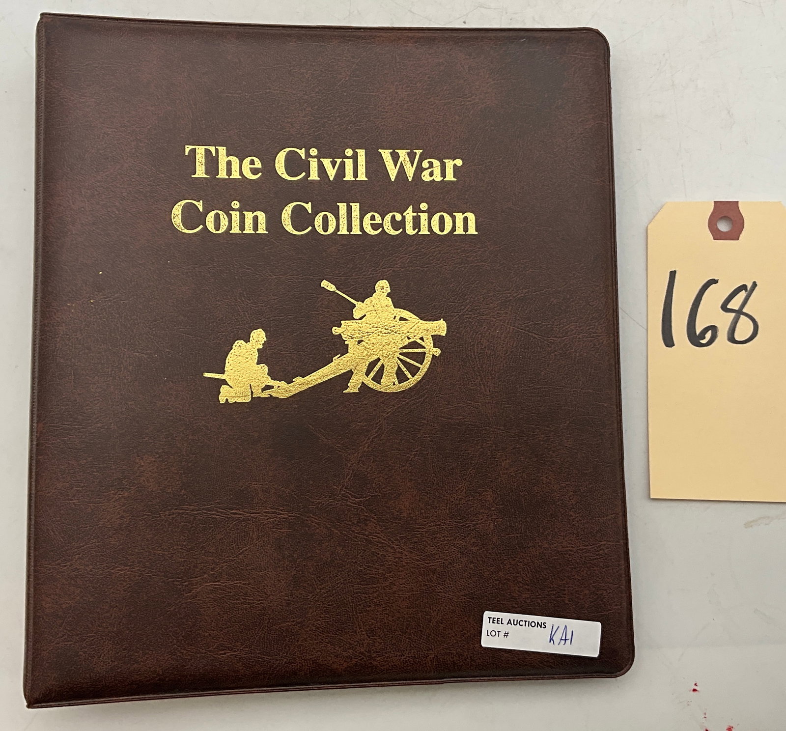 US The Civil War Coin Collection, Mystic Stamp Company: A collection of US Kennedy Half Dollars and commemorative medals issued by the Mystic Stamp Company, catalog reference ES1370. The items feature the Kennedy profile / Presidential Seal design type wit