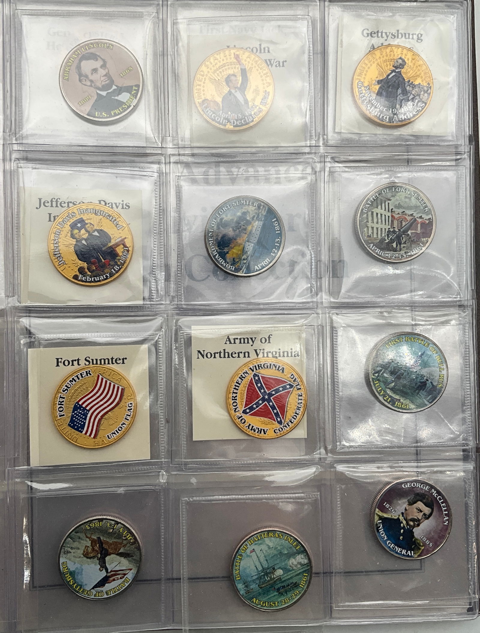 US The Civil War Coin Collection, Mystic Stamp Company - 2