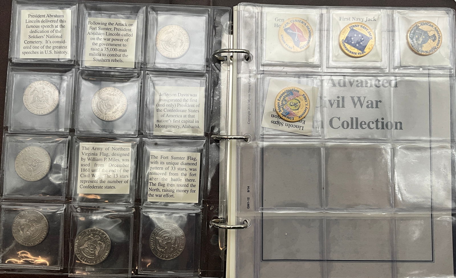 US The Civil War Coin Collection, Mystic Stamp Company - 3