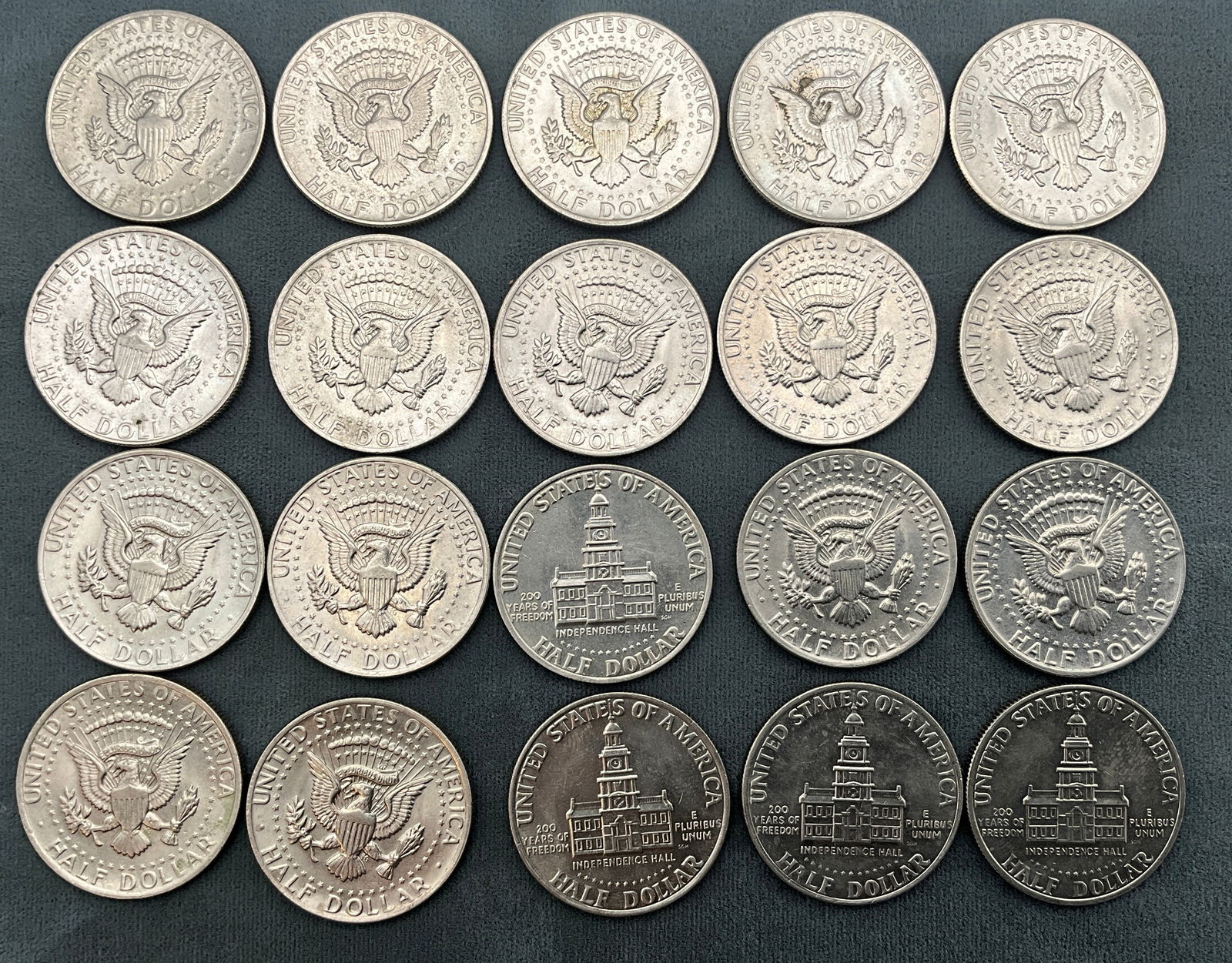 US 1972-1976 Kennedy Half Dollar Group, Copper-Nickel Clad - 3