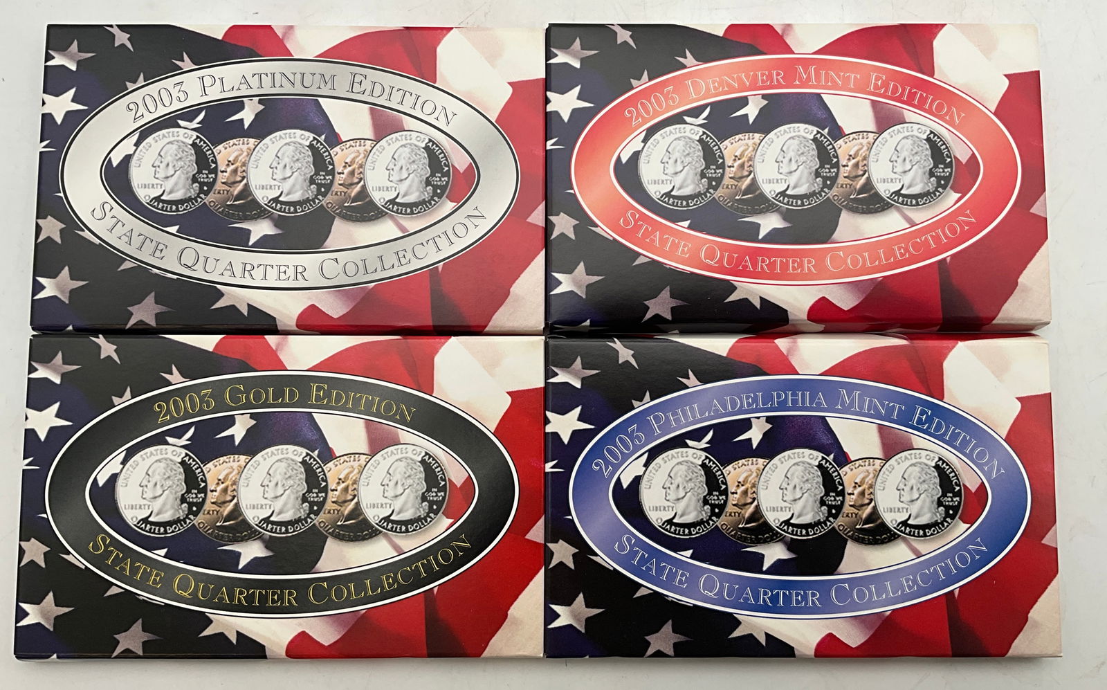 A Collection of US 2003 25-Cent State Quarters, Mixed Editions - 2