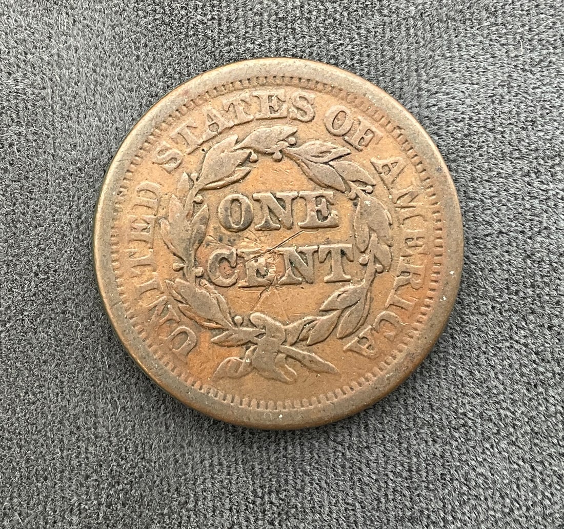 US 1852 One Cent, Copper, KM-67 - 3