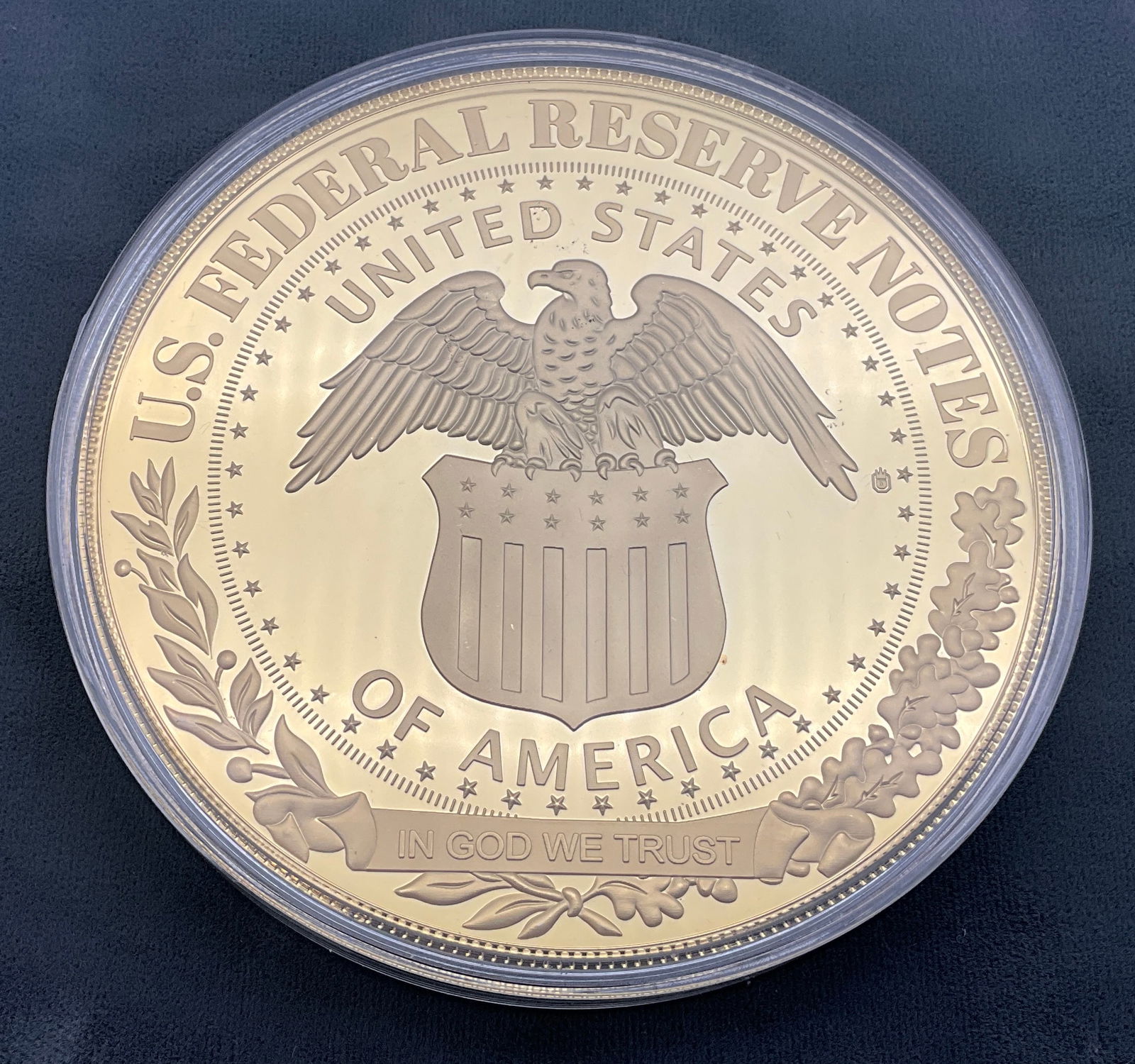 US 2021 $100 Franklin Banknote Tribute, Gold-Layered Copper Medal - 3