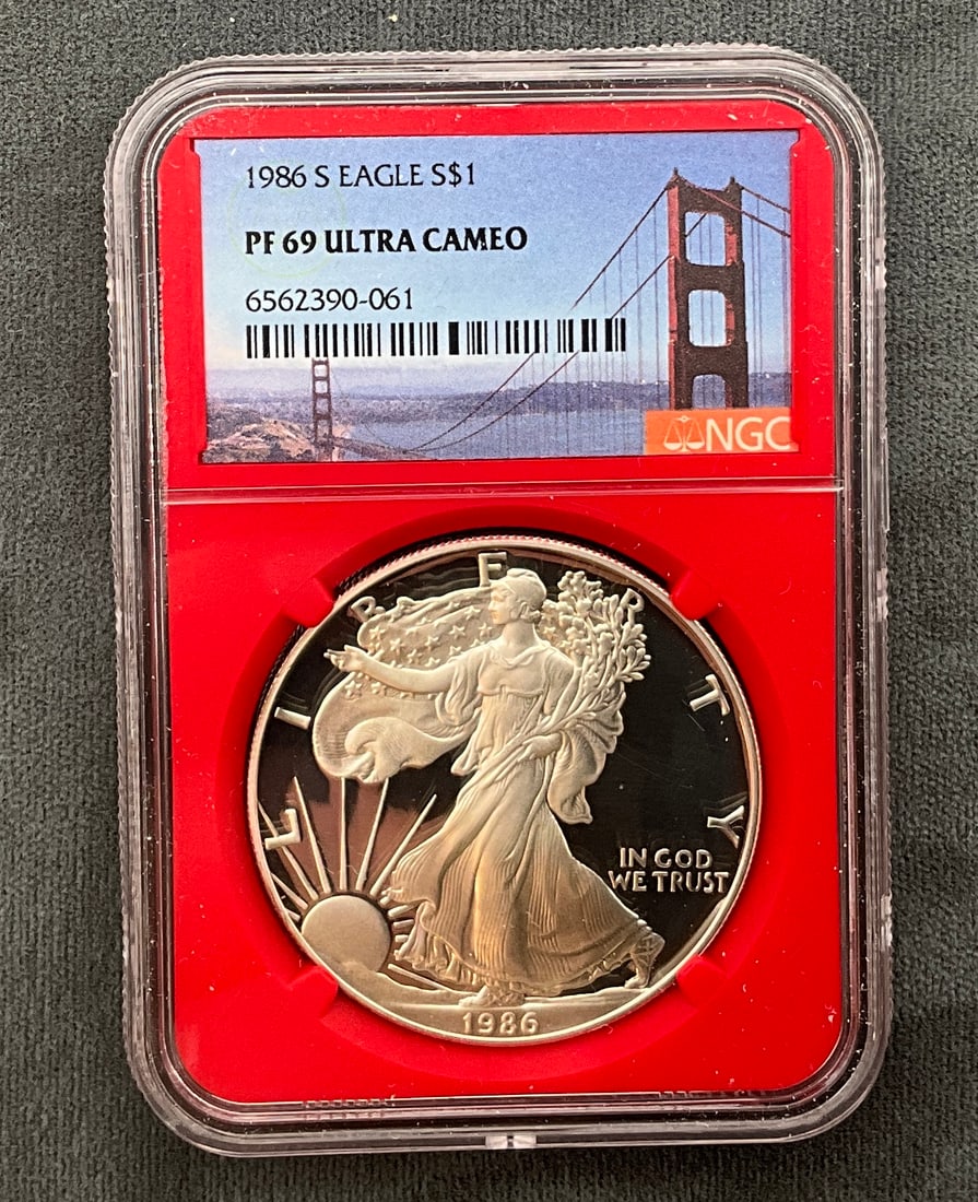 US 1986-S $1 Silver, PF 69 Ultra Cameo - 2