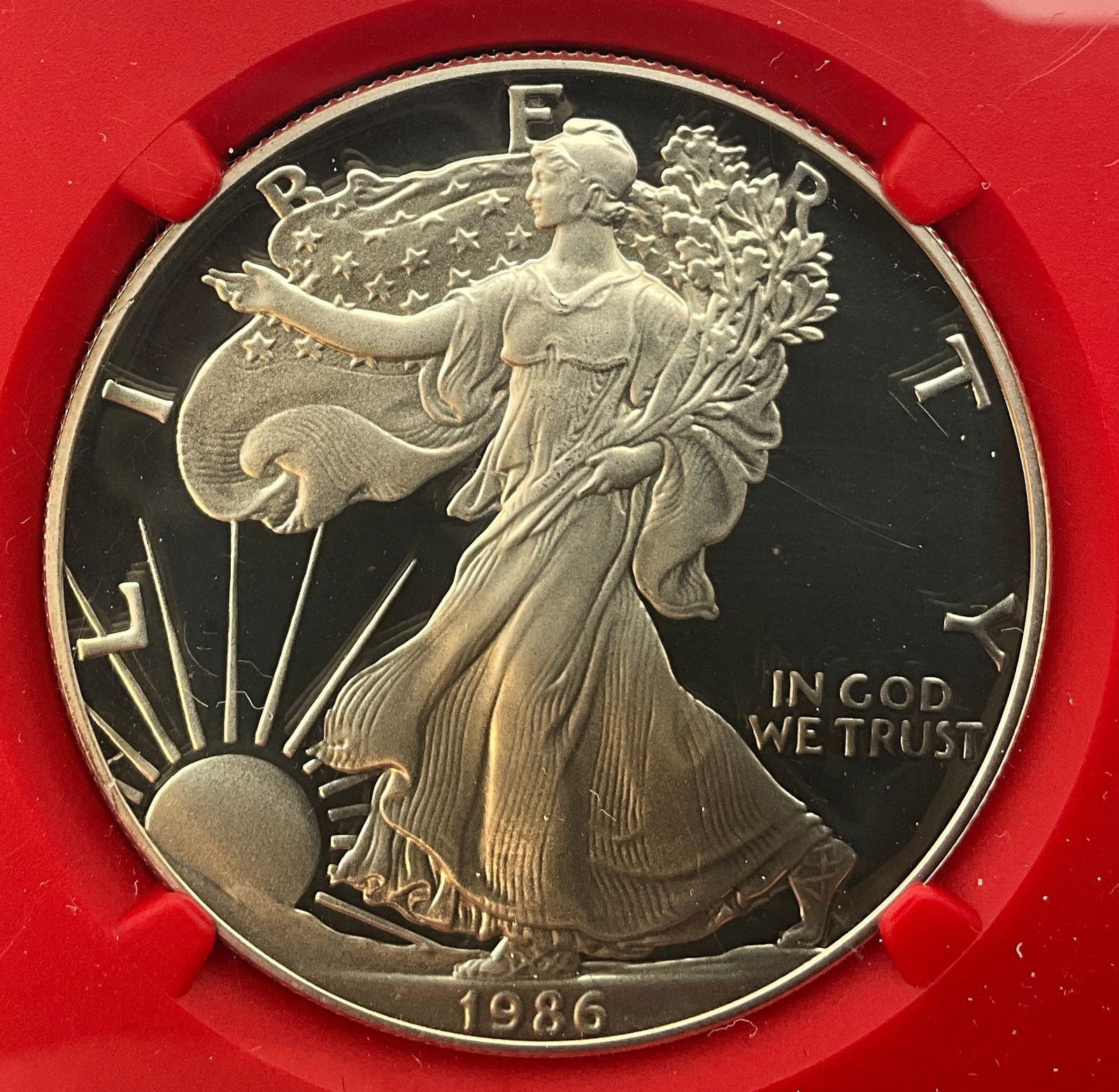 US 1986-S $1 Silver, PF 69 Ultra Cameo - 3
