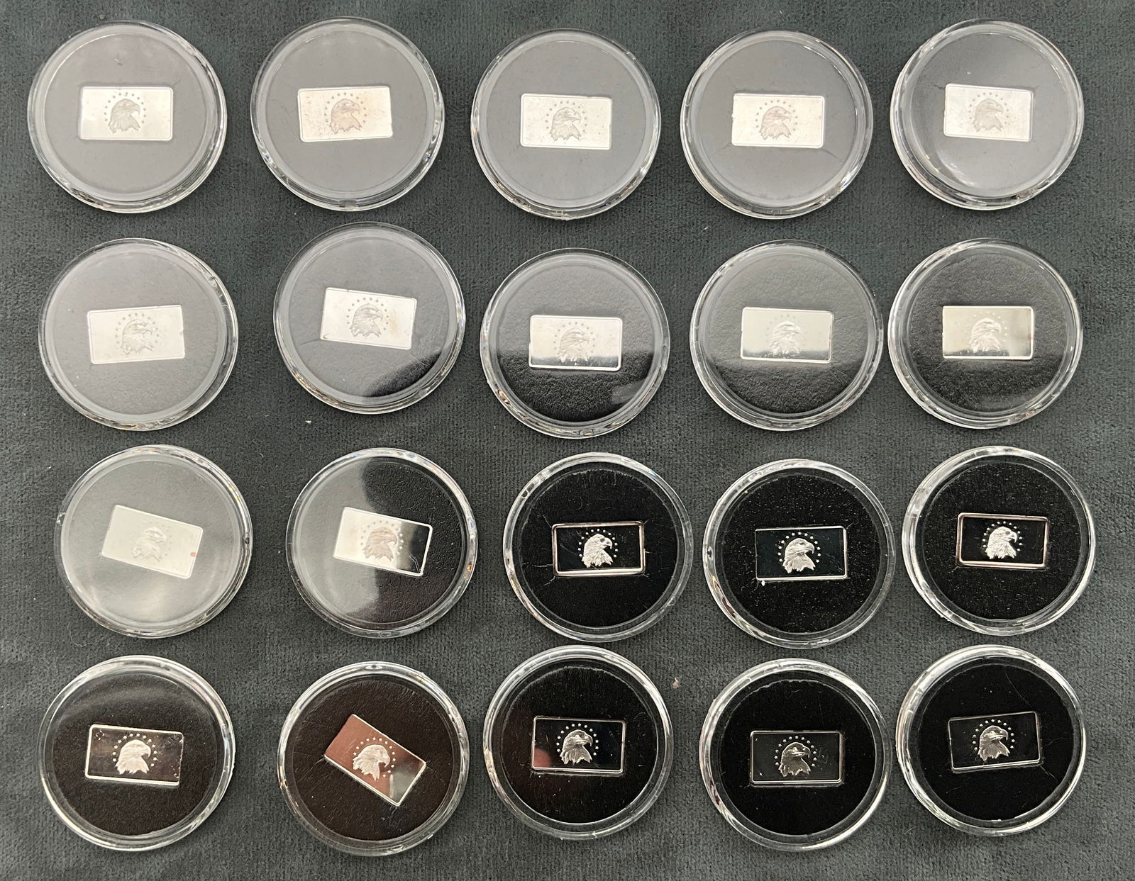 20 PC. US 1 Gram Silver Bullion Bars, .999 Fine Silver - 3