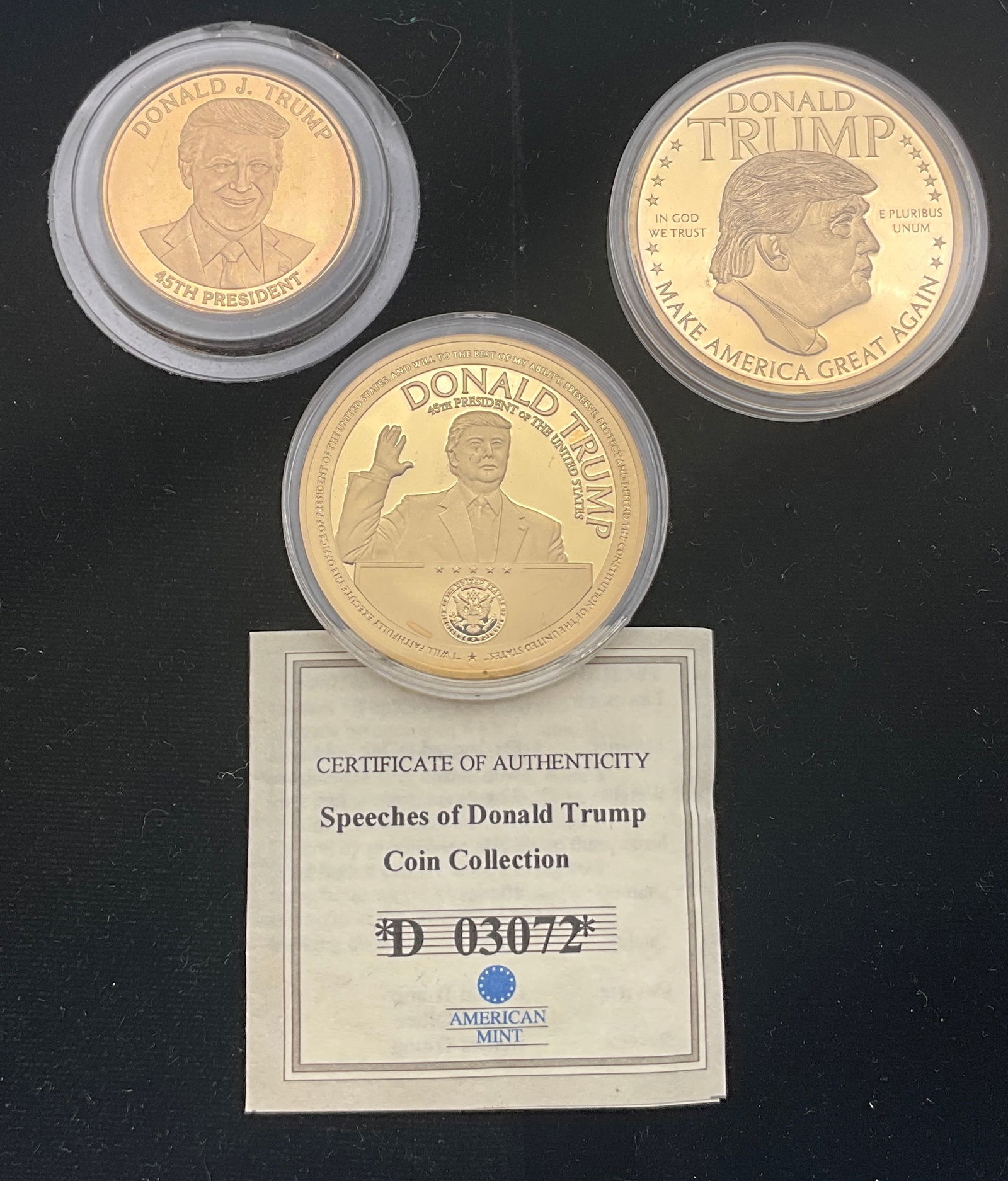 US 2024 Trump-Vance Commemorative Currency and Medal Collection - 2