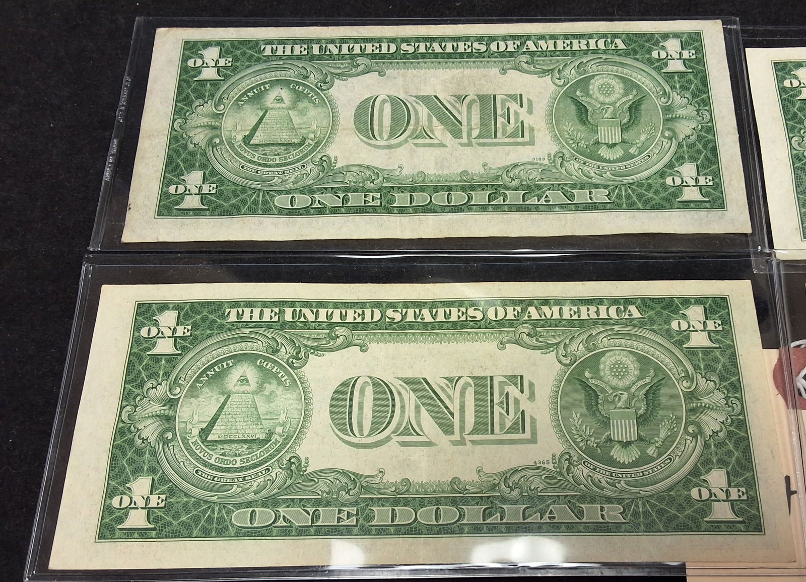 US 1935 Series $1 Silver Certificates, A Group of 4 Banknotes - 4