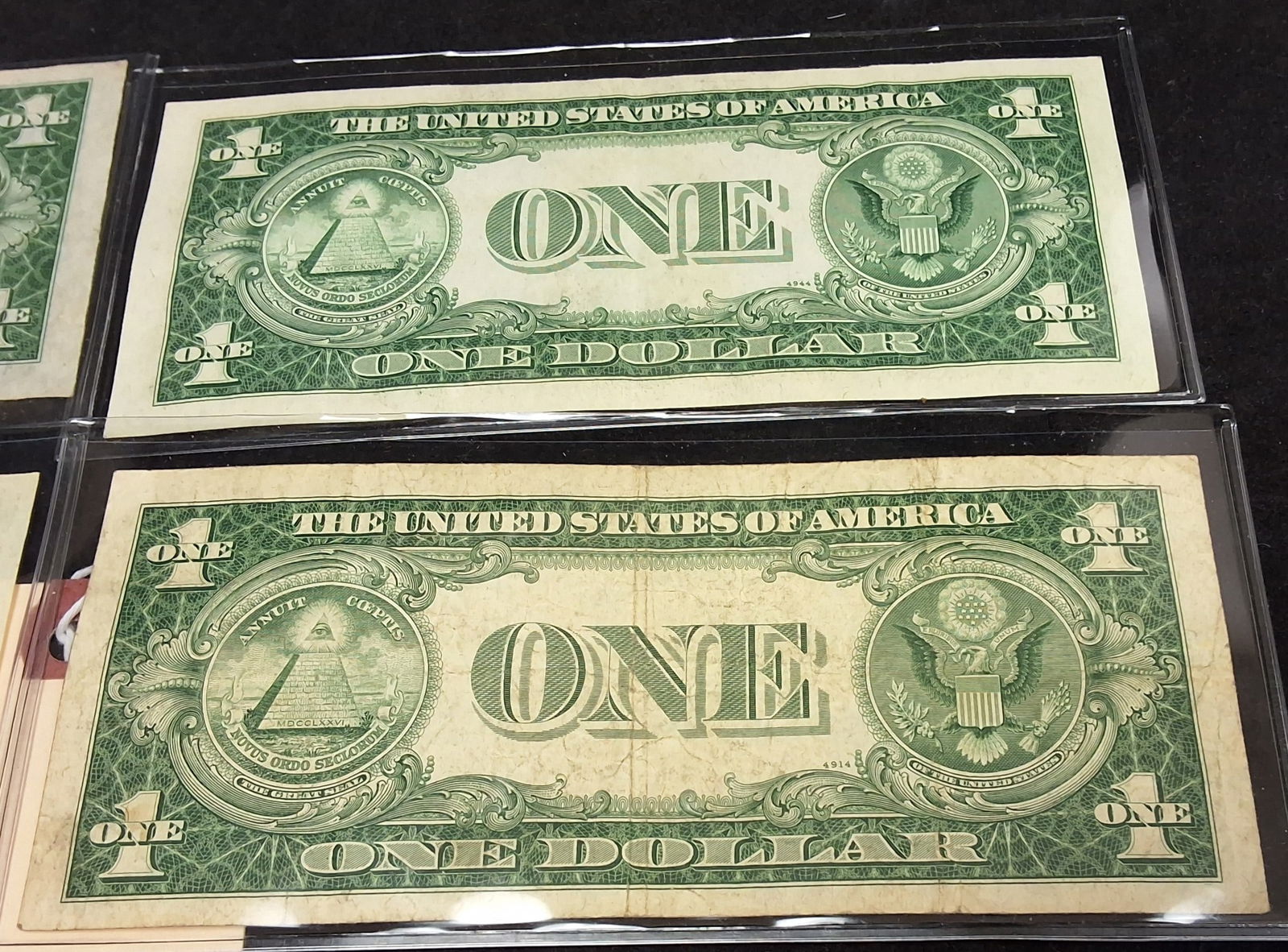 US 1935 Series $1 Silver Certificates, A Group of 4 Banknotes - 5