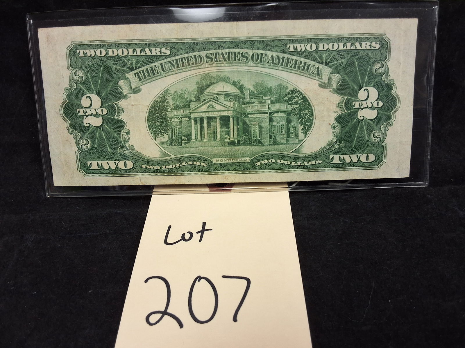 US 1928 F $2 United States Note, Red Seal - 2