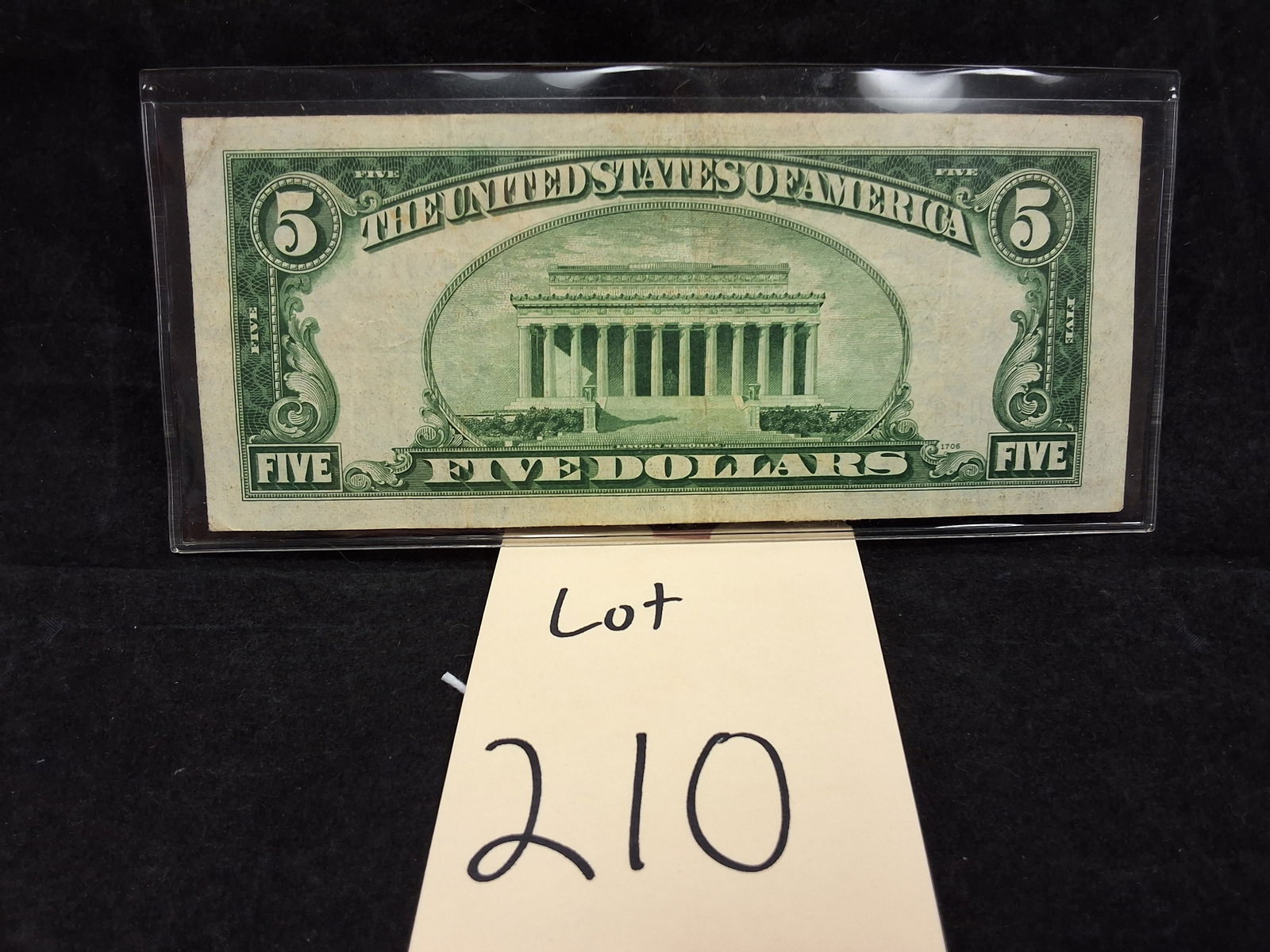 US 1934 C $5 Silver Certificate, Fr. 1653 - 2