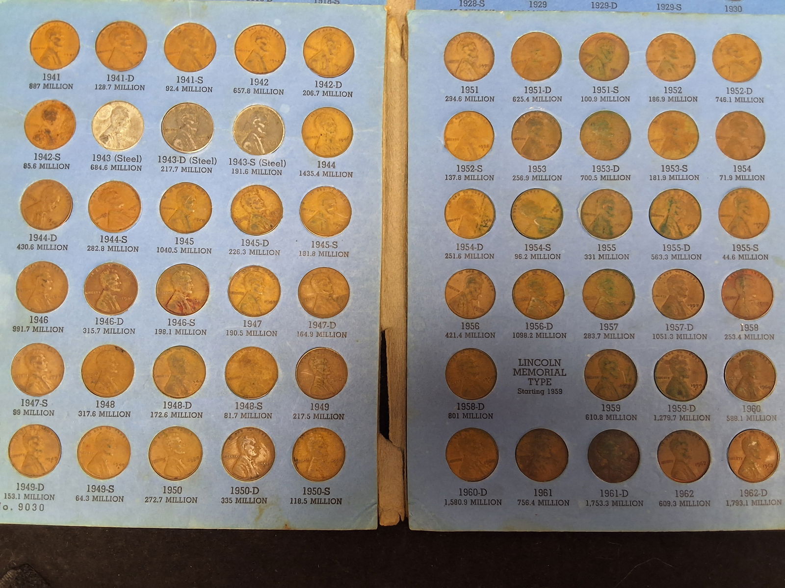 US 1909-1978 Lincoln Cent Collection, Copper and Steel - 4