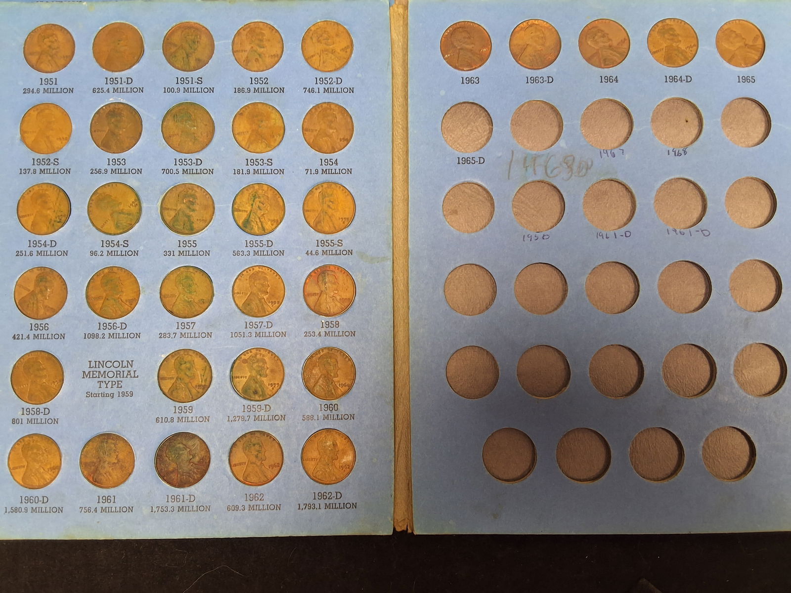 US 1909-1978 Lincoln Cent Collection, Copper and Steel - 5
