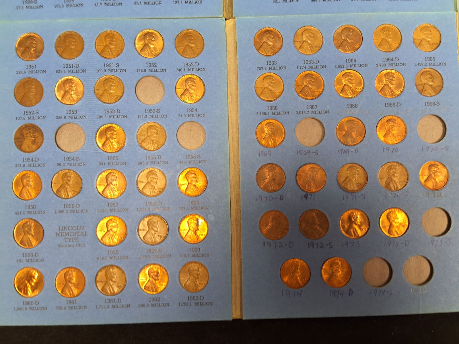 US 1909-1978 Lincoln Cent Collection, Copper and Steel - 9