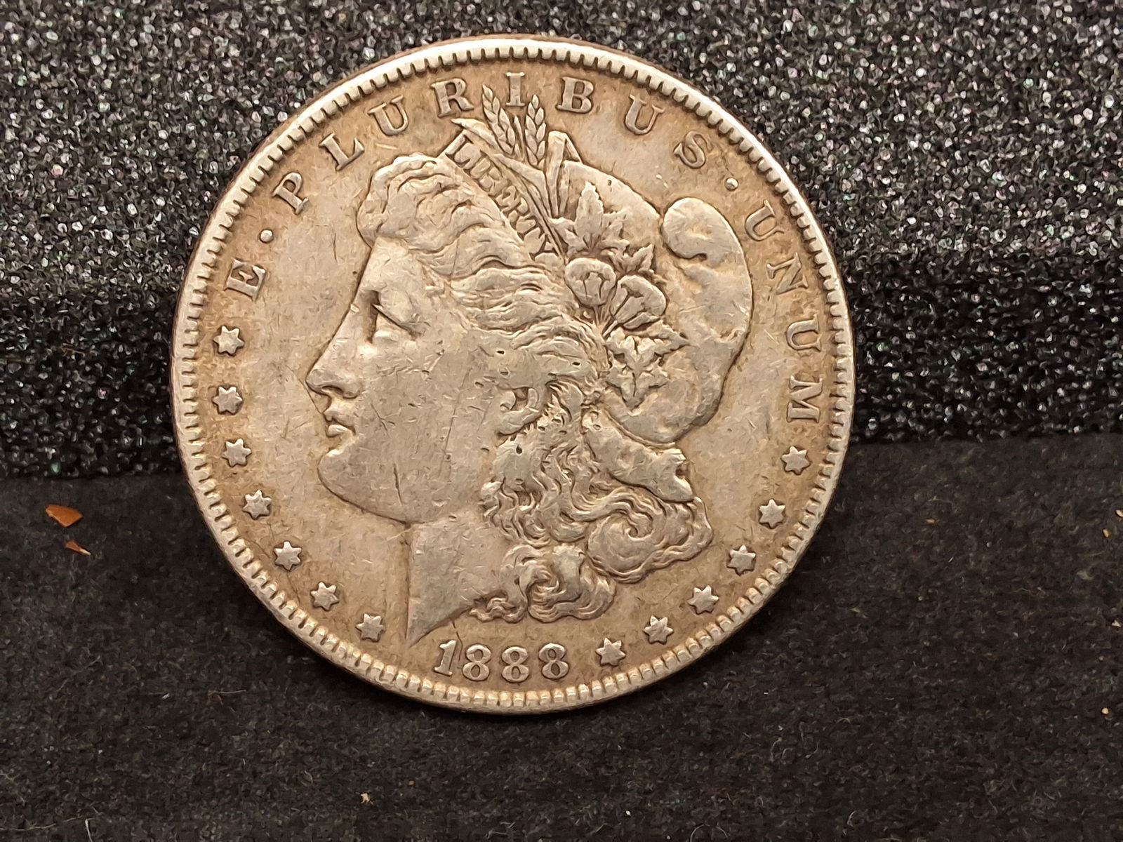 US 1888 Morgan Dollar, Silver, KM-110: Catalog number: KM-110. Designer: George T. Morgan. Philadelphia Mint. Morgan obverse / Eagle reverse. Condition All property is sold in "as is" condition and all sales are final. Teel Auctions and it
