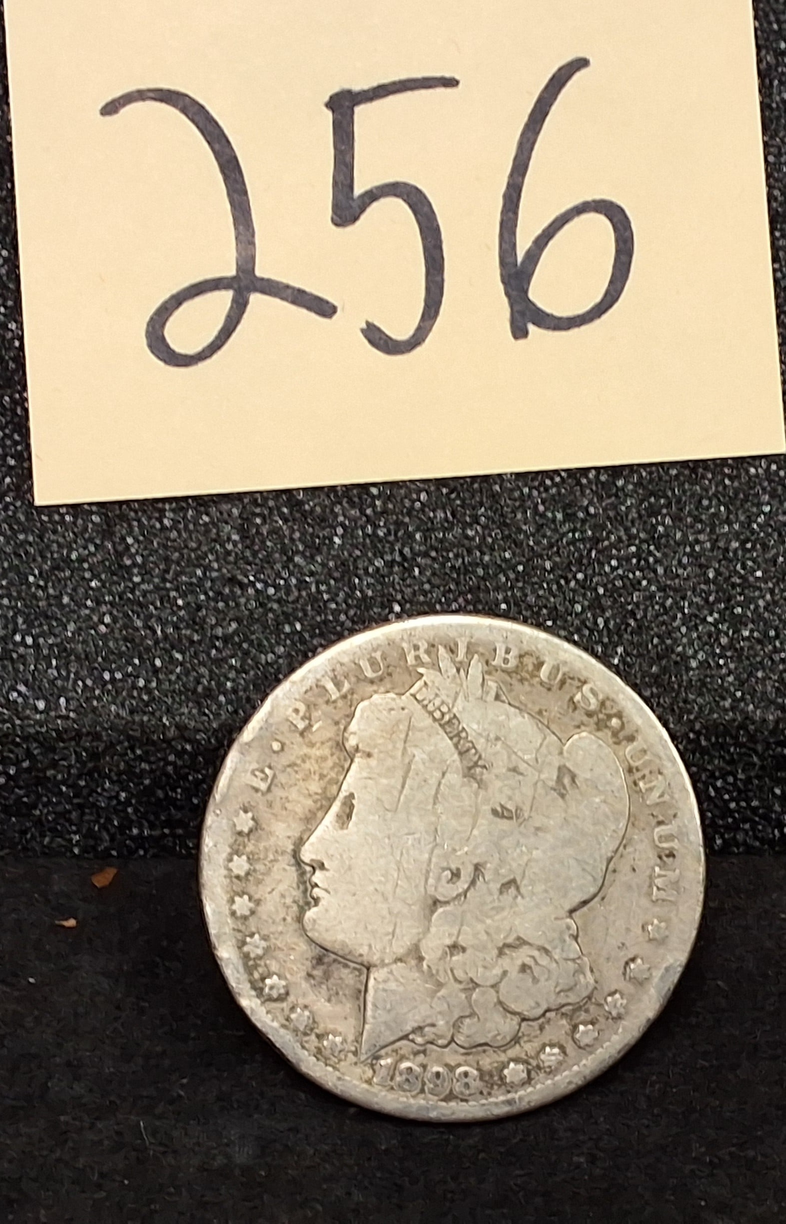 US 1898 Morgan Dollar, Silver, KM-110: Catalog: KM-110. Designer: George T. Morgan. Philadelphia Mint. Morgan Liberty / Eagle. Mintage: 5,884,000.ConditionAll property is sold in "as is" condition and all sales are final. Teel Auctions