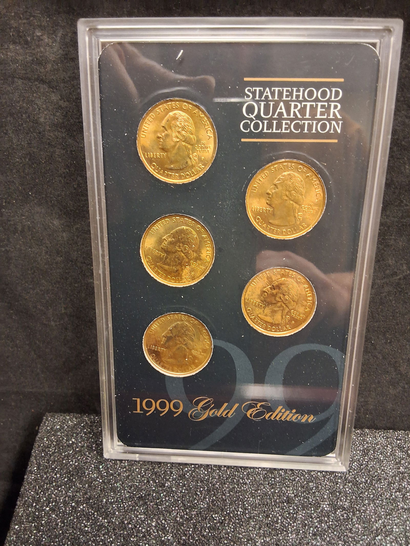 US 1999-2001 Statehood Quarter Gold Edition Sets, Gold-Plated - 3