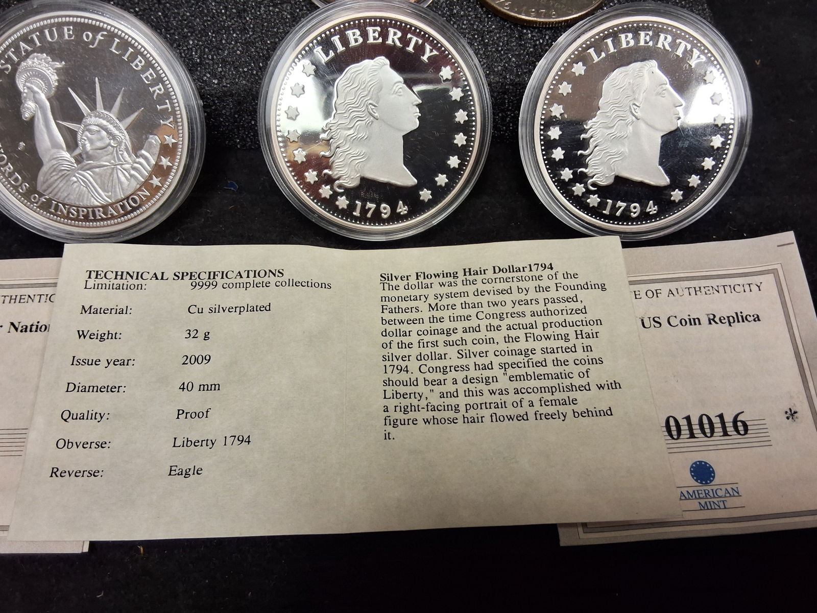 US and CA Collection of Coins, Medallic Rounds, and Replicas - 2