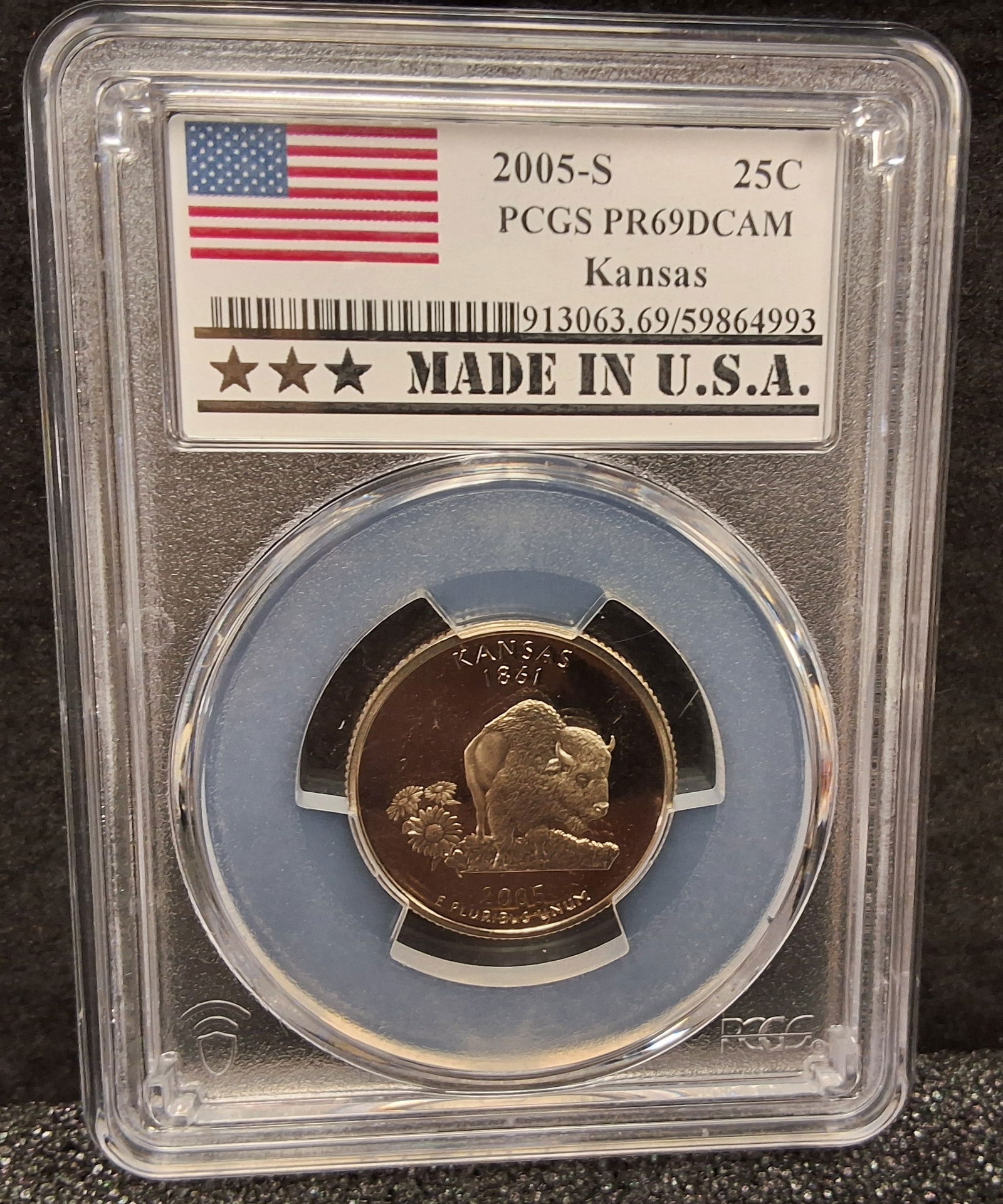 US 2000-2025 Trio of Proof Coins, Silver and Clad, PR69 - 7