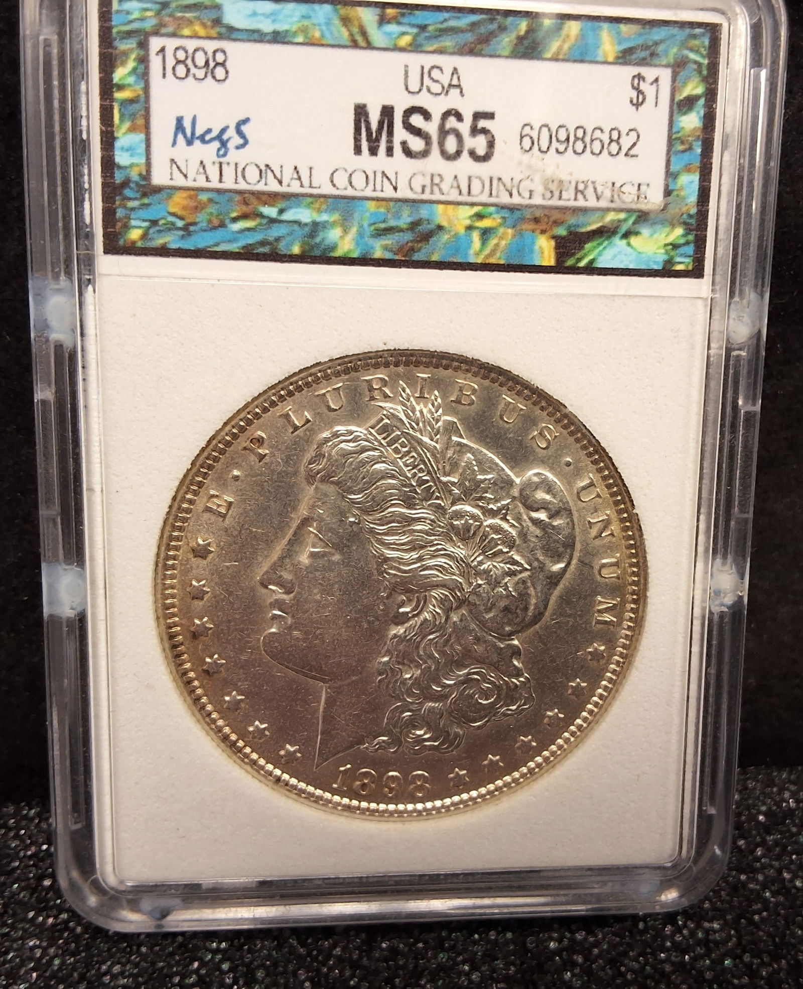 US 1898 Morgan Dollar, Silver, MS65 - 2