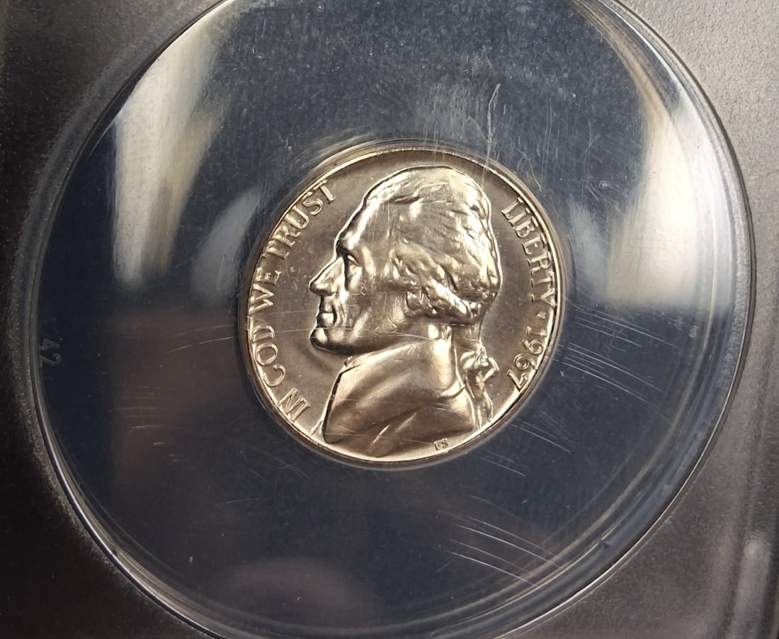 US 1967 Five Cents, Copper-Nickel, KM-192, ANACS SP 67 SMS - 2