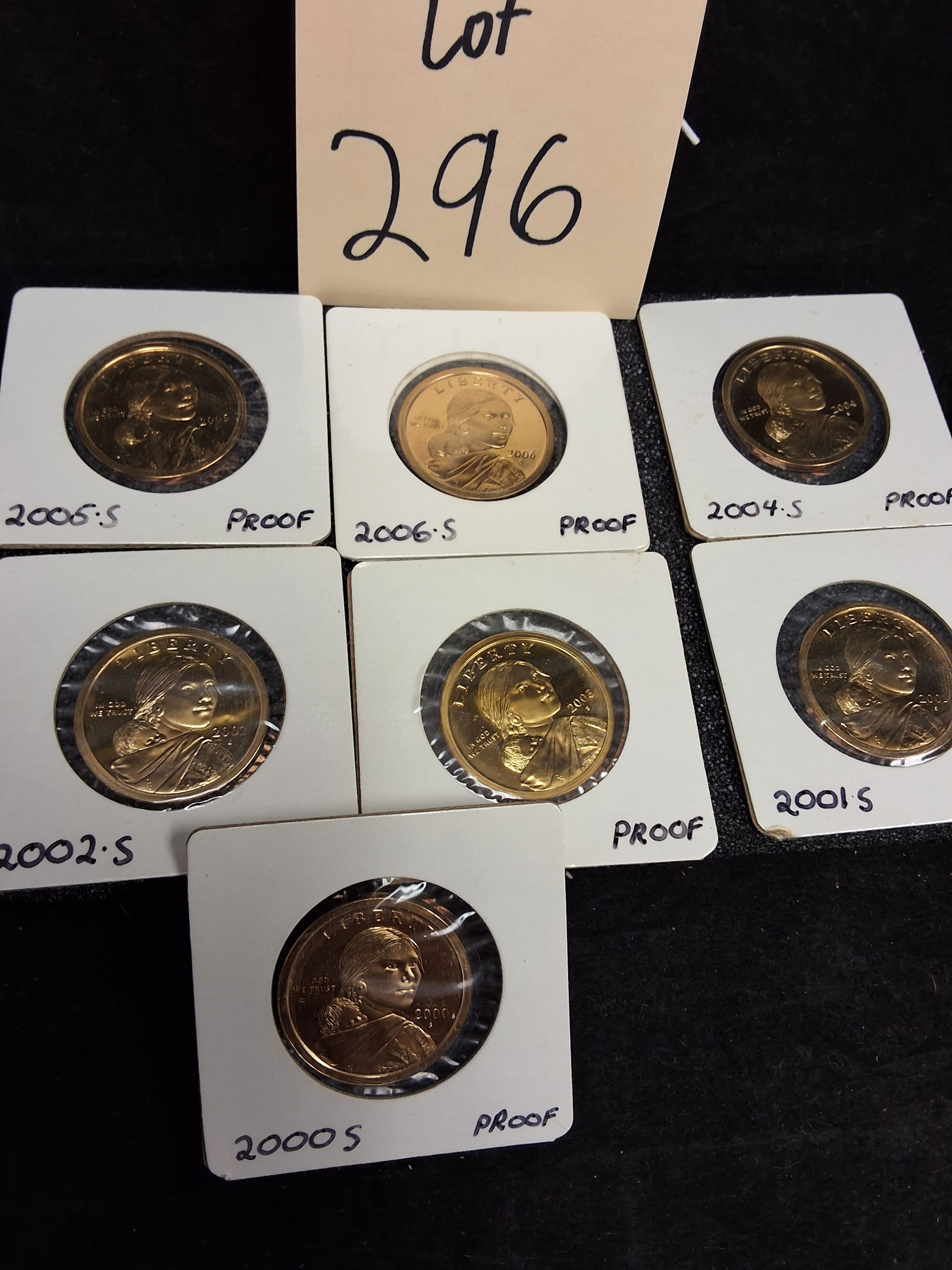 US 2000-2006 S Sacagawea Dollars, Manganese-Brass, KM-310, Proof (1 of 7)