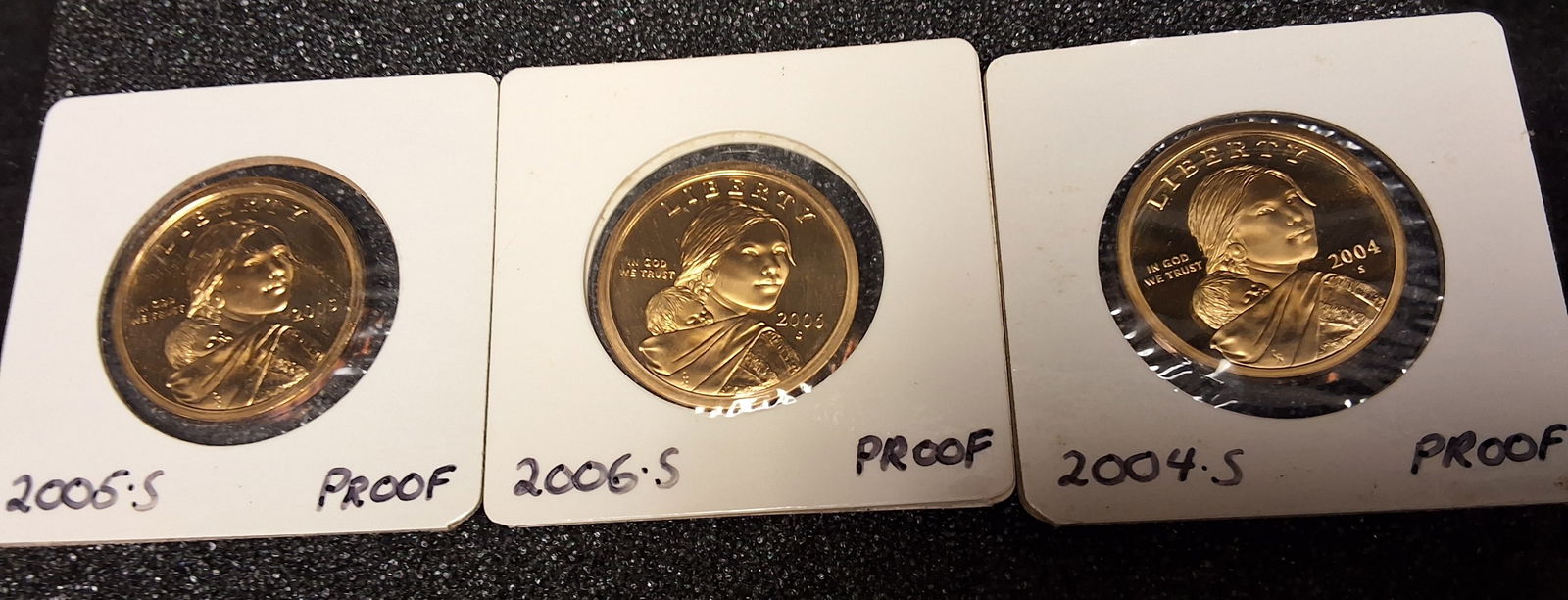 US 2000-2006 S Sacagawea Dollars, Manganese-Brass, KM-310, Proof - 2