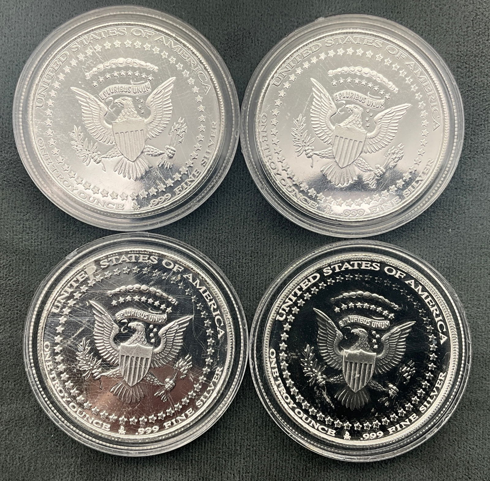 Four US Modern Presidential Commemorative Medals with Case - 5
