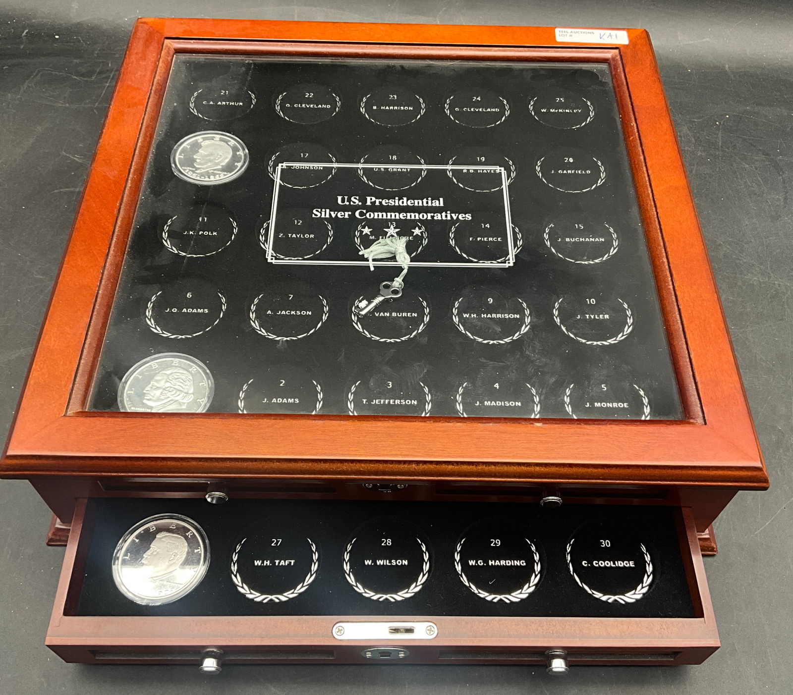 Four US Modern Presidential Commemorative Medals with Case - 6