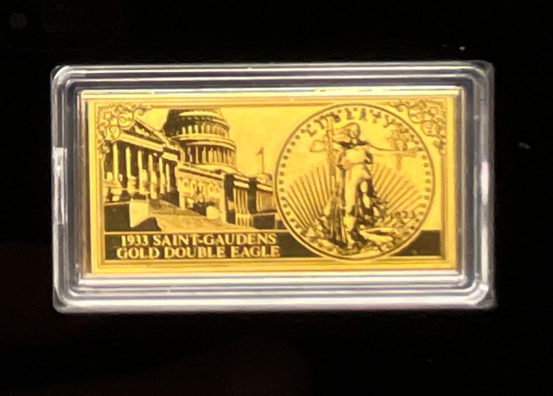 US 2022 American Mint 1933 Saint-Gaudens Tribute Ingot, .999 Gold - 3