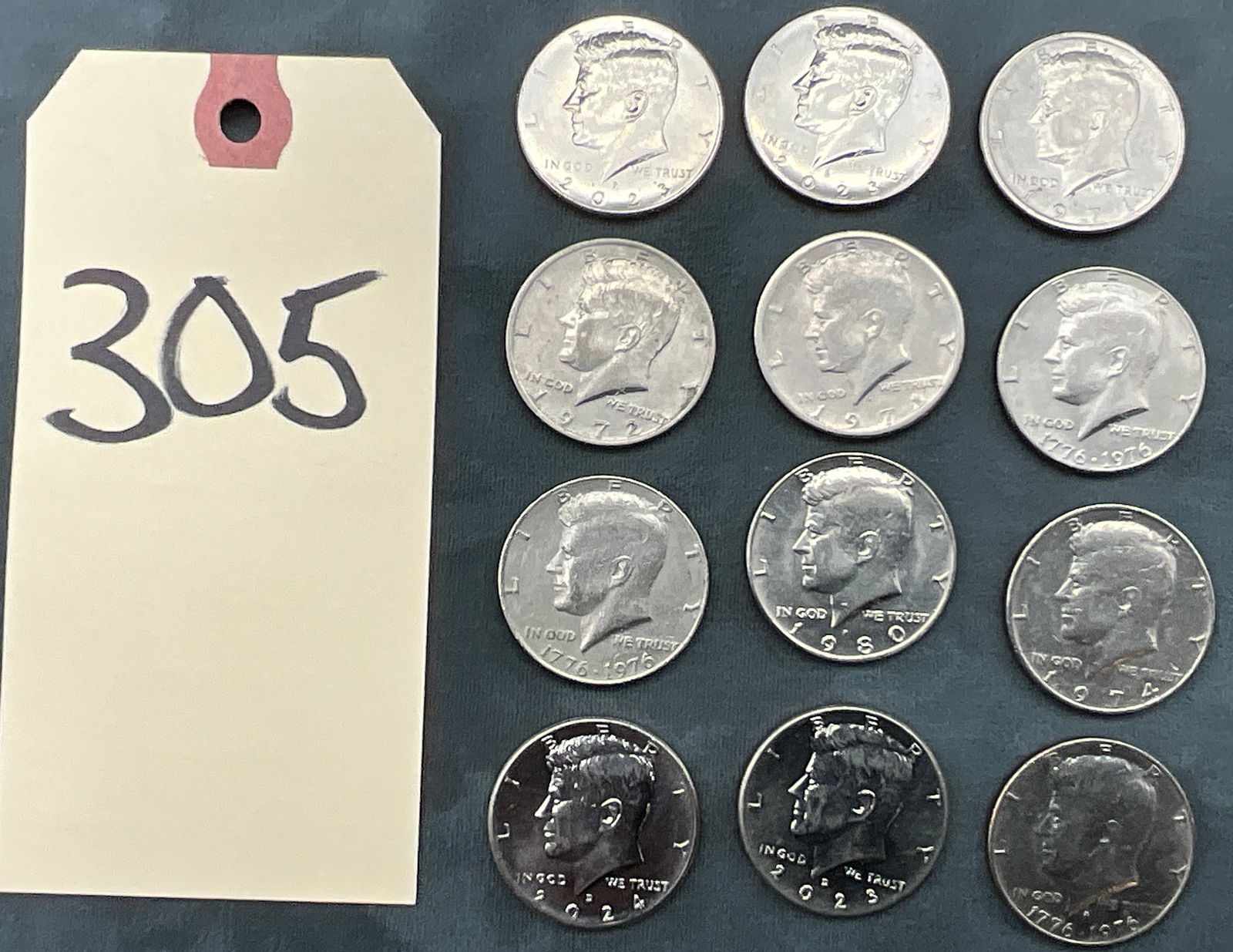 US 1971-2024 Kennedy Half Dollar Collection, Copper-Nickel Clad, KM-202/205 (1 of 3)