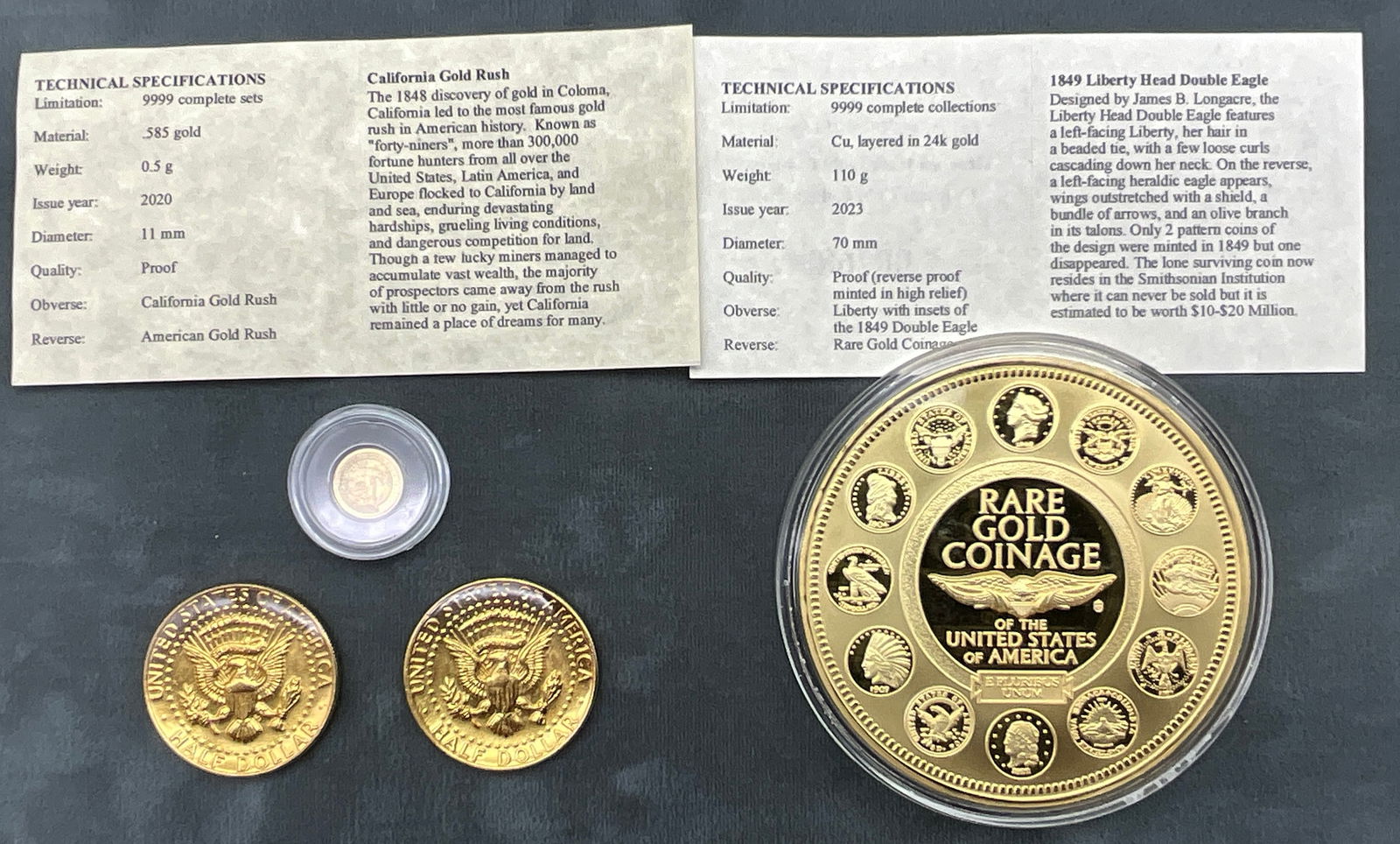 US 1974-2023, Kennedy Half Dollars and Commemorative Medals, Mixed Metals - 3