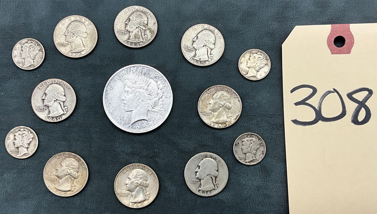 US 1923-1964 Silver Coin Collection, 90% Silver (1 of 3)