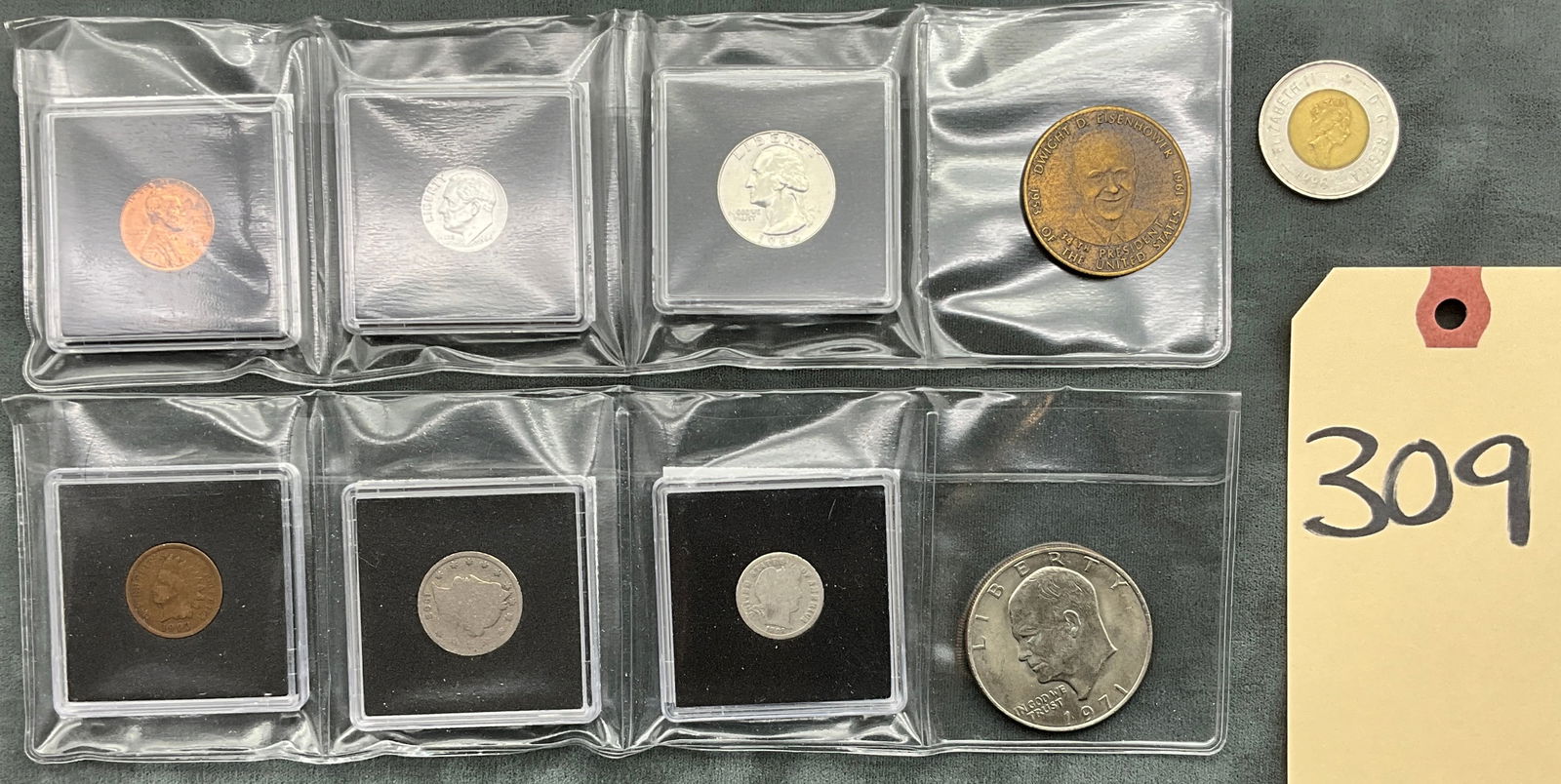 A Lot of US and CA Coins and Medal, 1898-1996, Silver and Base Metal (1 of 6)