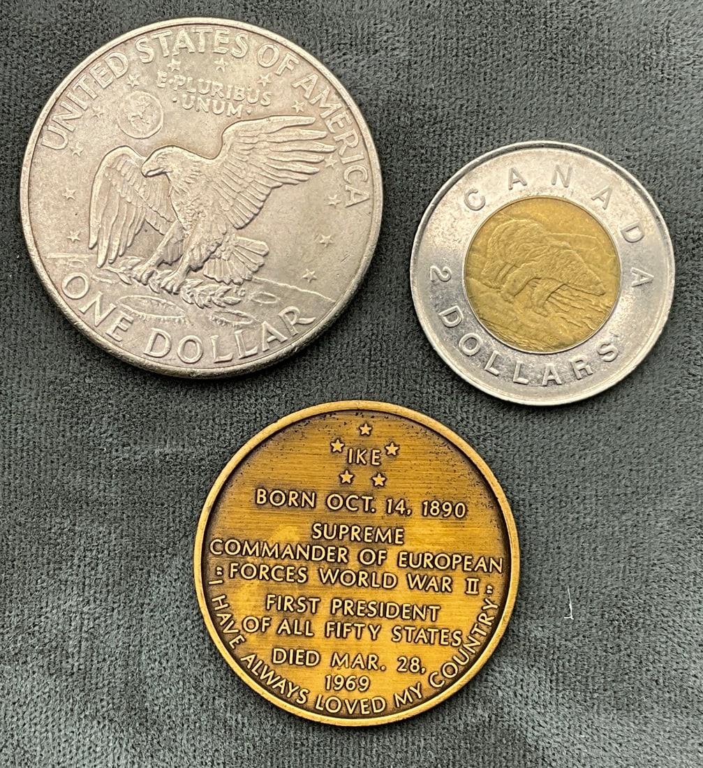 A Lot of US and CA Coins and Medal, 1898-1996, Silver and Base Metal - 3