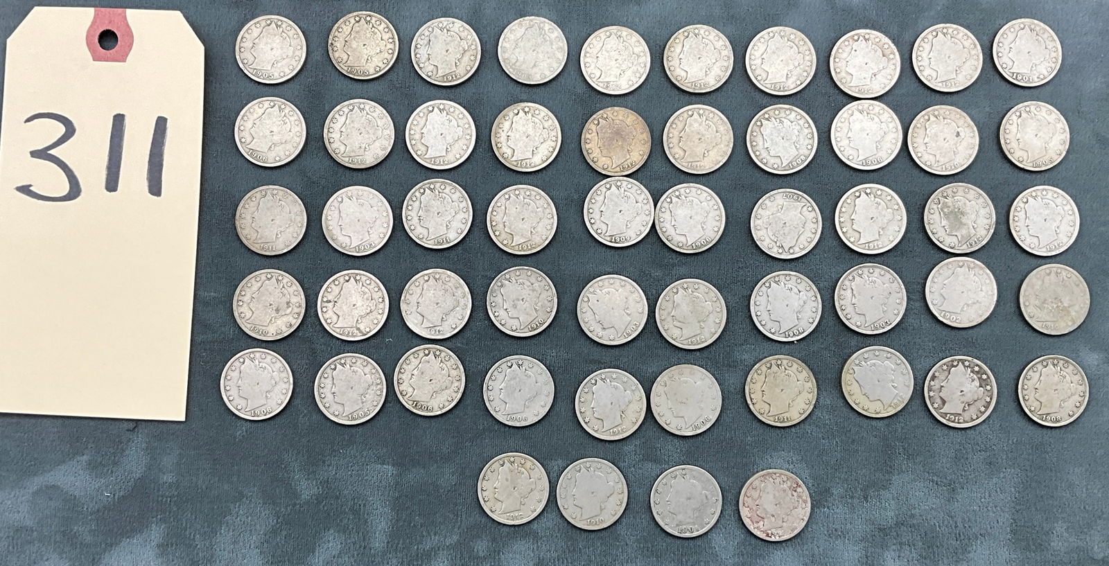 US 1901-1912 A Collection of Liberty Head Nickels, Cupro-Nickel, KM-112 (1 of 7)